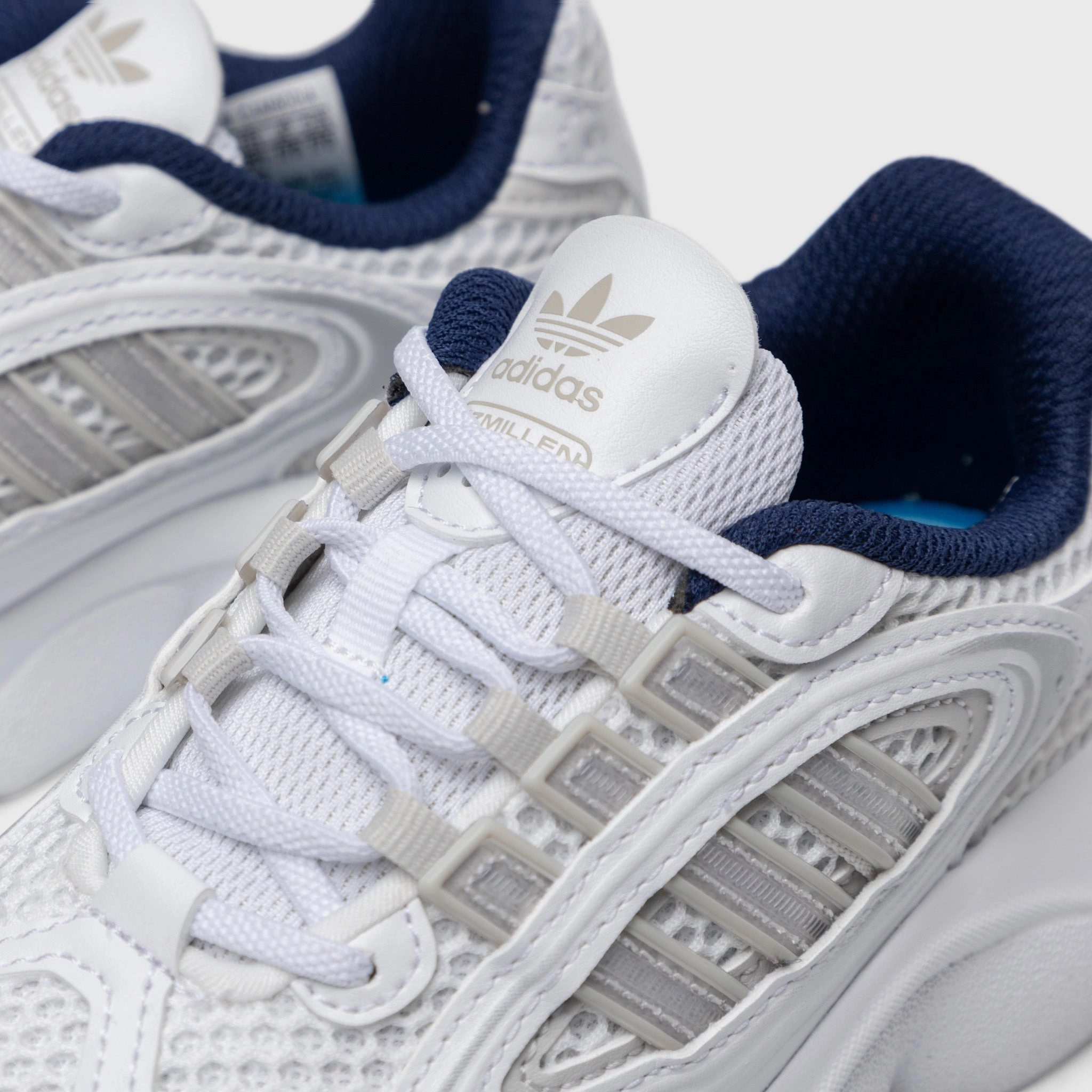 adidas Childrens' Ozmillen White / Grey - Bright Blue