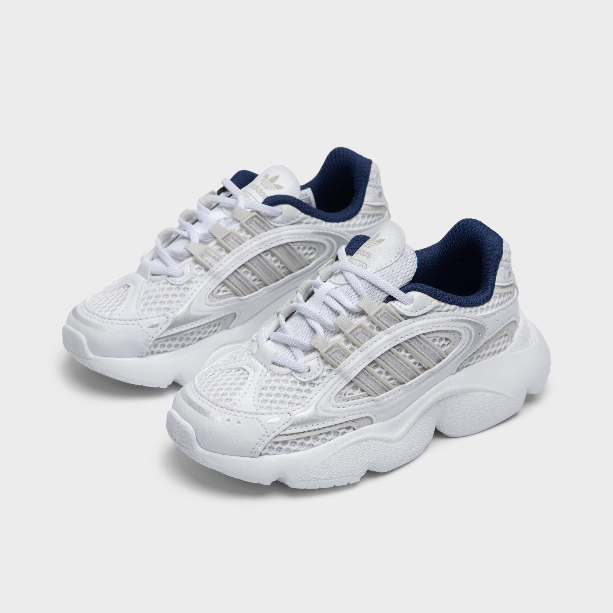 adidas Childrens' Ozmillen White / Grey - Bright Blue