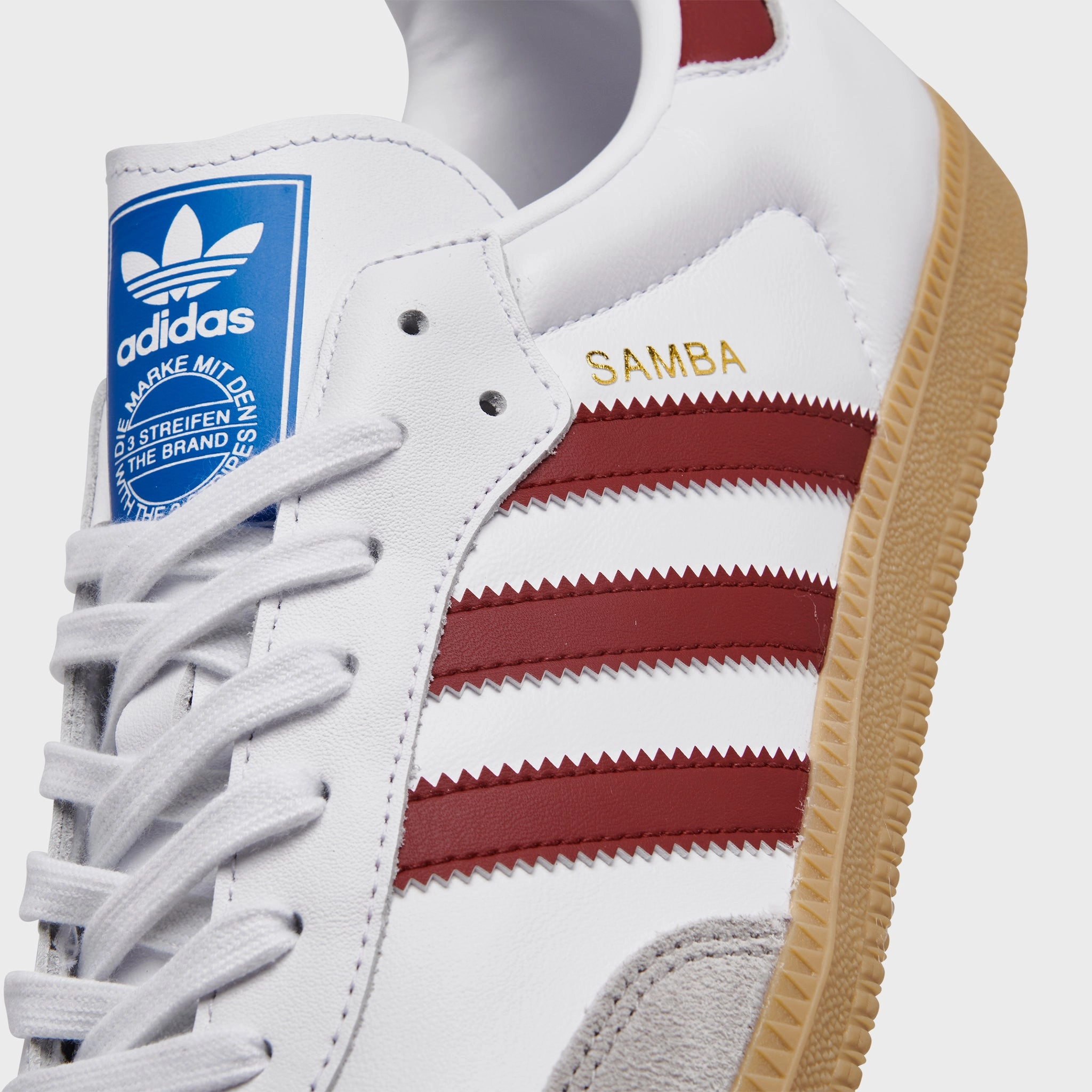 adidas Originals Samba OG White / Collegiate Burgundy - Gum