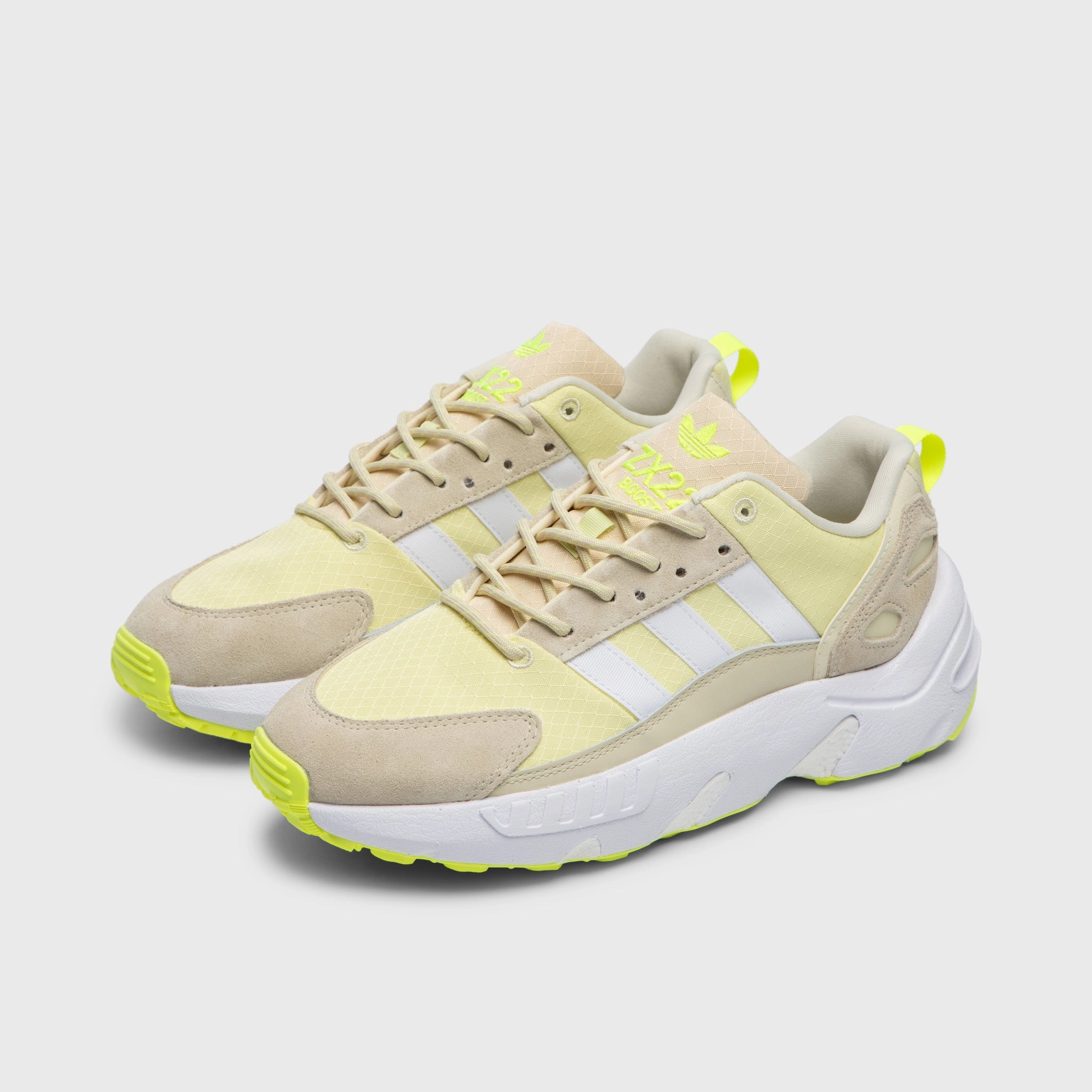 adidas Originals Women's ZX 22 Boost Sand / Cloud White - Yellow Tint