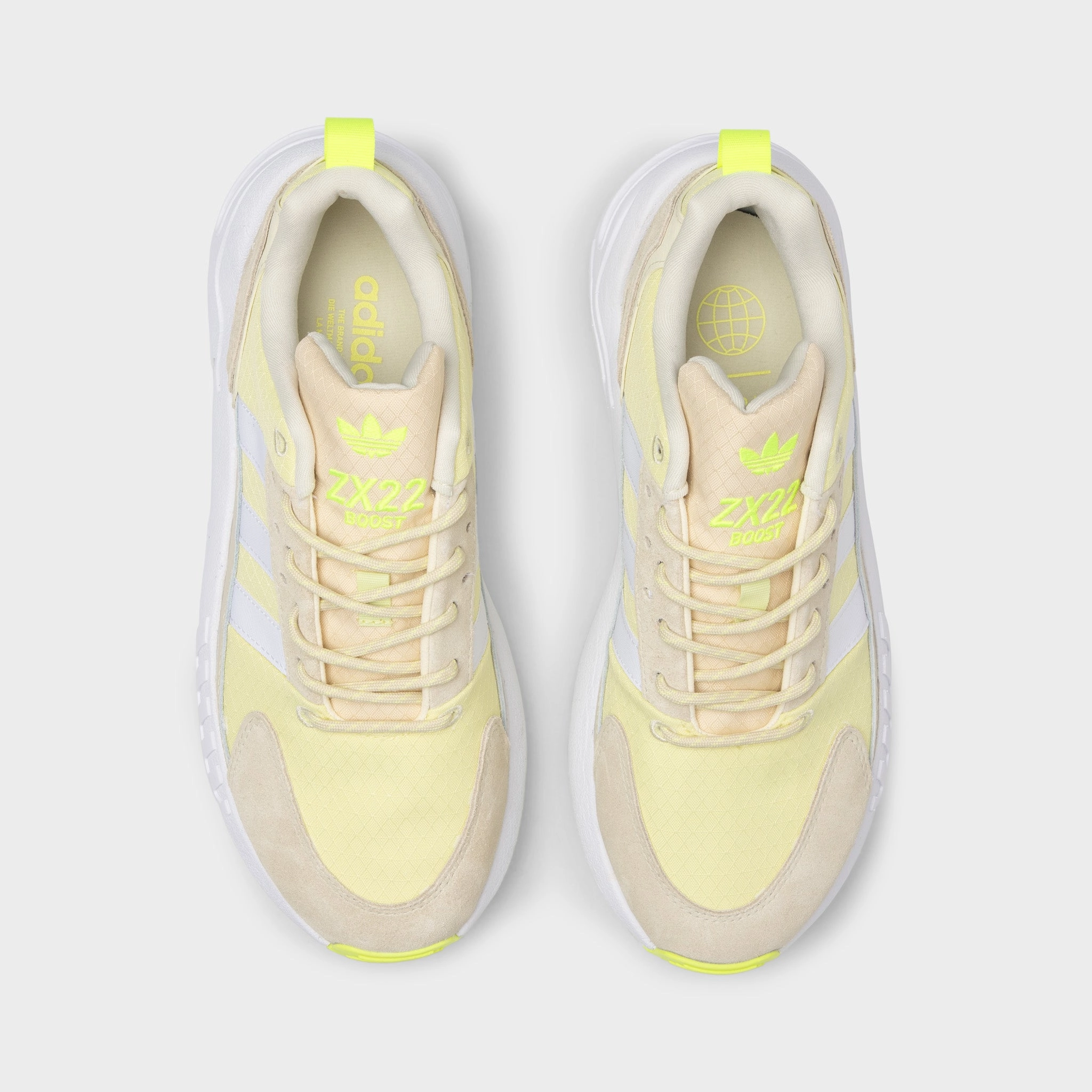 adidas Originals Women's ZX 22 Boost Sand / Cloud White - Yellow Tint