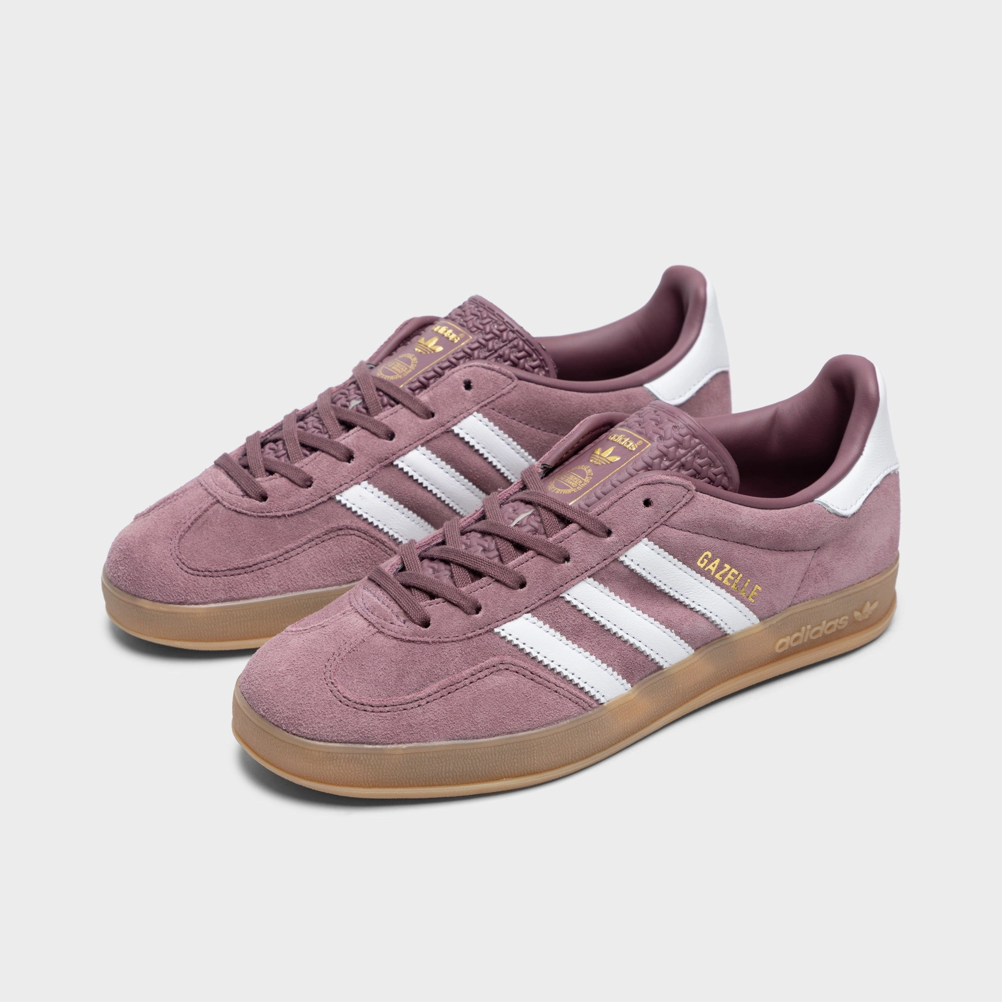 adidas Women's Gazelle Indoor Shadow Fig / White - Gum
