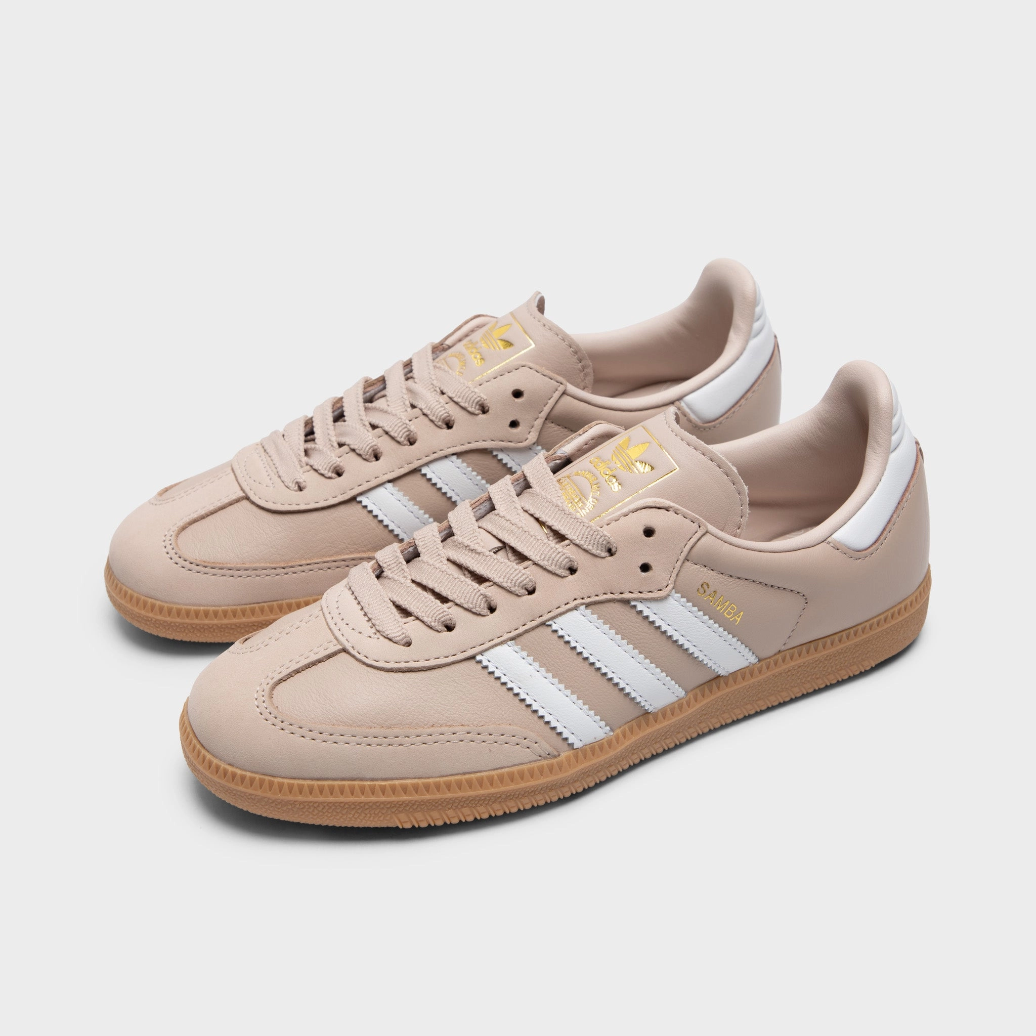 adidas Women's Samba OG Wonder Taupe / White - Gold
