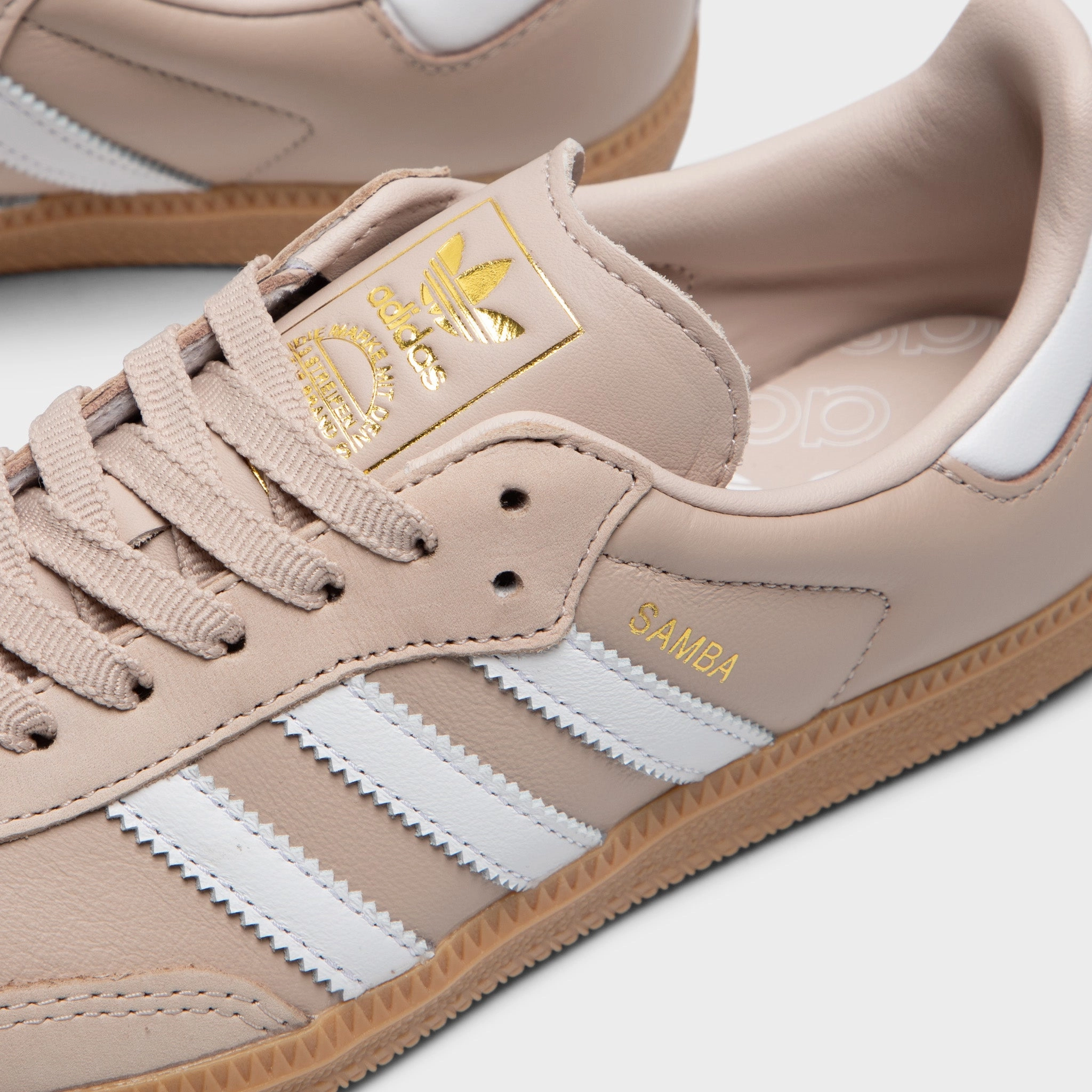 adidas Women's Samba OG Wonder Taupe / White - Gold