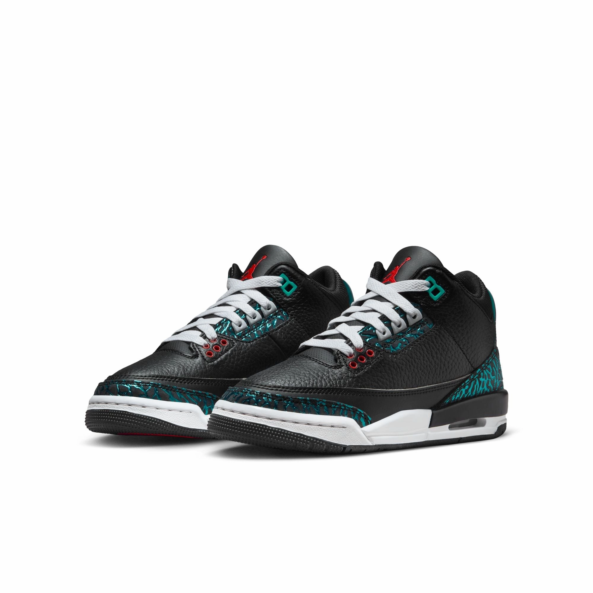 Air Jordan 3 Retro GS - BLACK/HYPER JADE