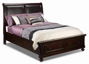 Chester 5-Piece Queen Storage Bedroom Package - Cherry