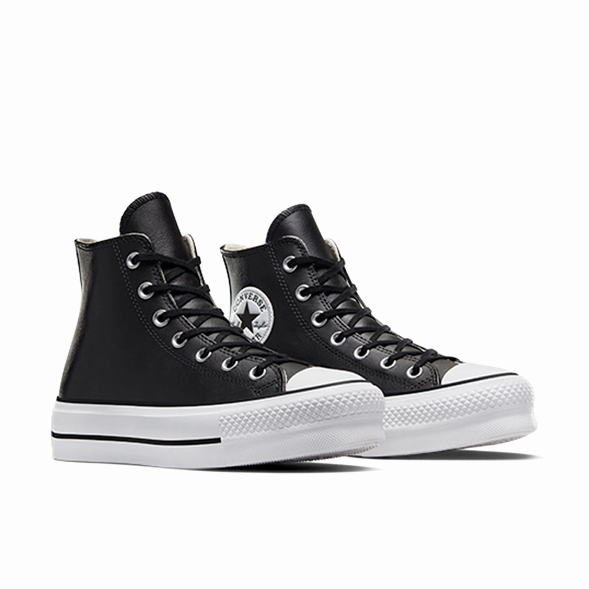 Converse Damen Chuck Taylor All Star Lift Clean Sneakers. Black Black White. 36.5 EU