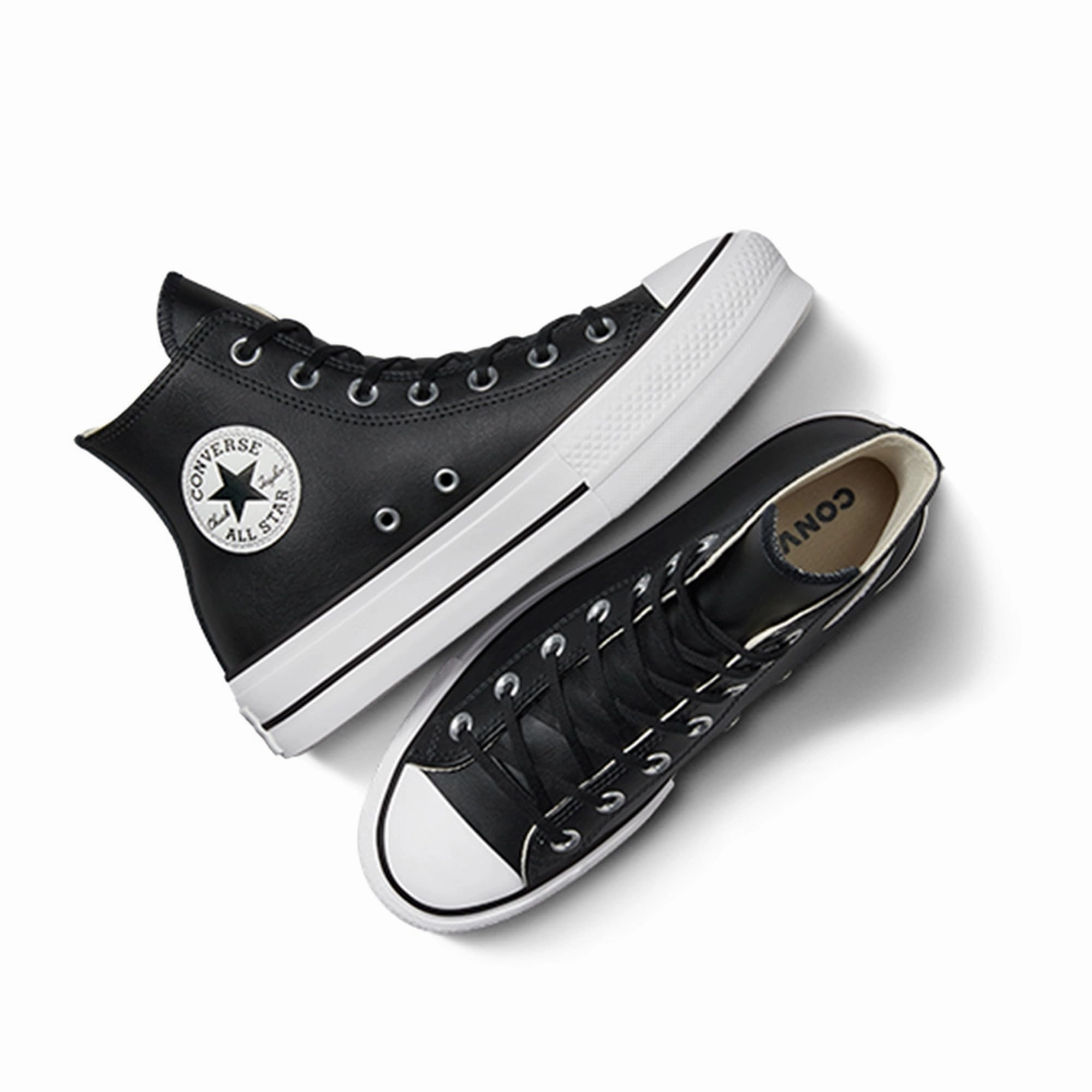 Converse Damen Chuck Taylor All Star Lift Clean Sneakers. Black Black White. 36.5 EU