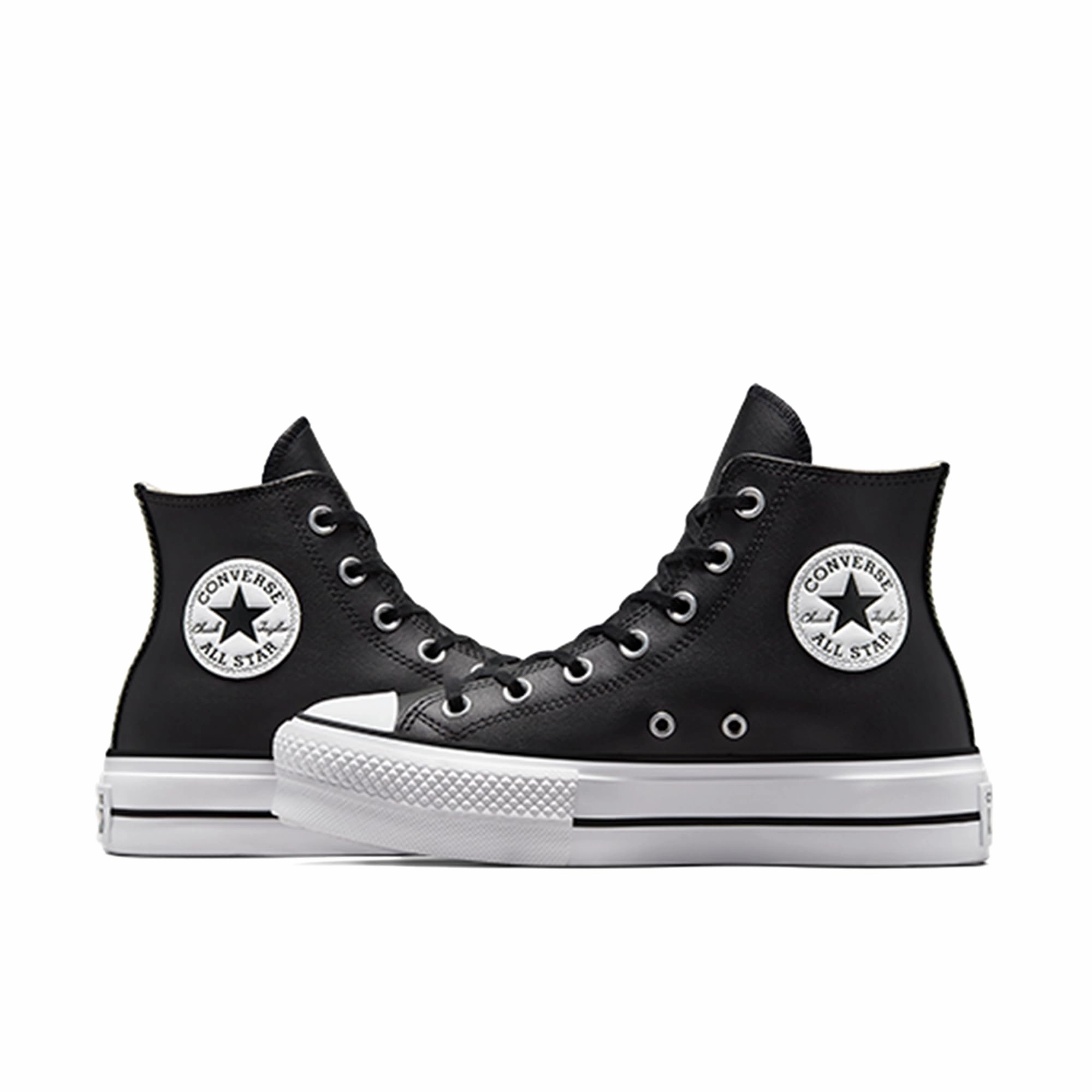 Converse Damen Chuck Taylor All Star Lift Clean Sneakers. Black Black White. 36.5 EU