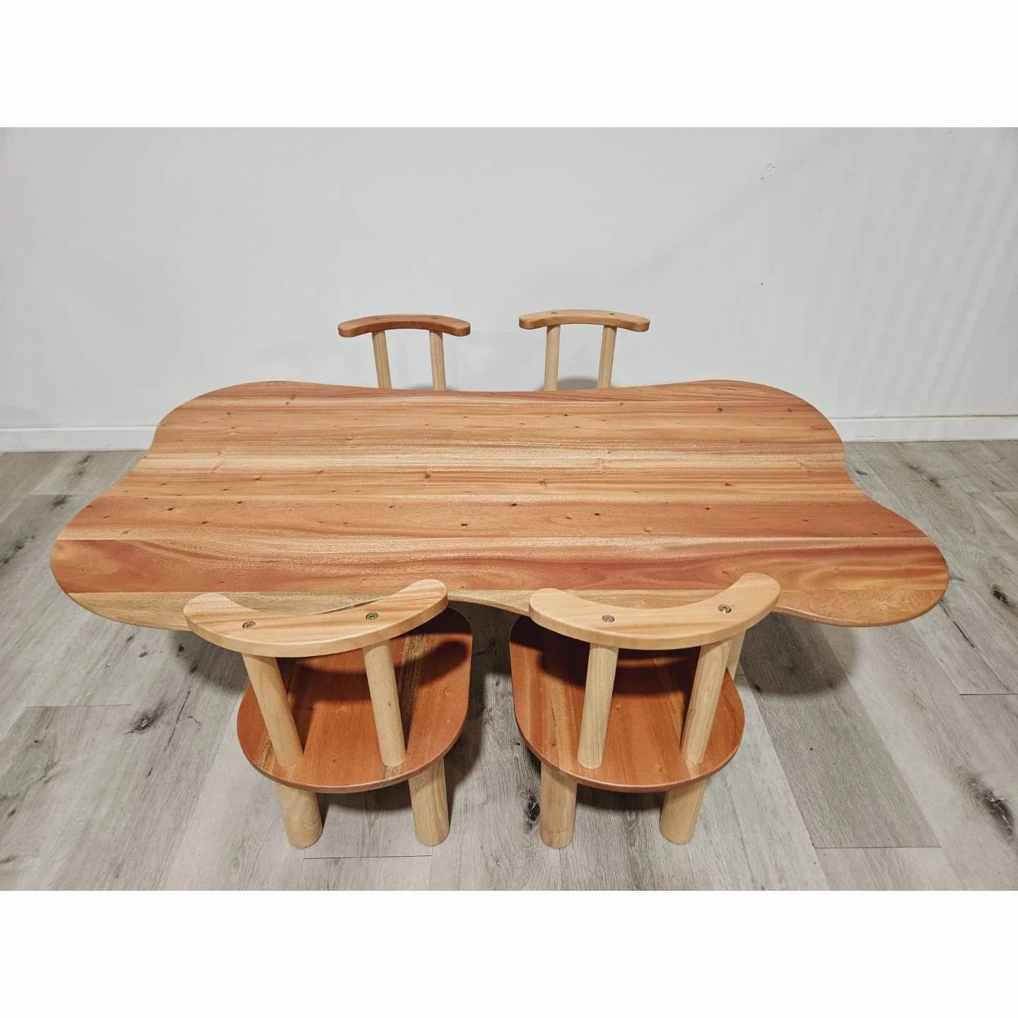 Hardwood Cloud Table and Chairs