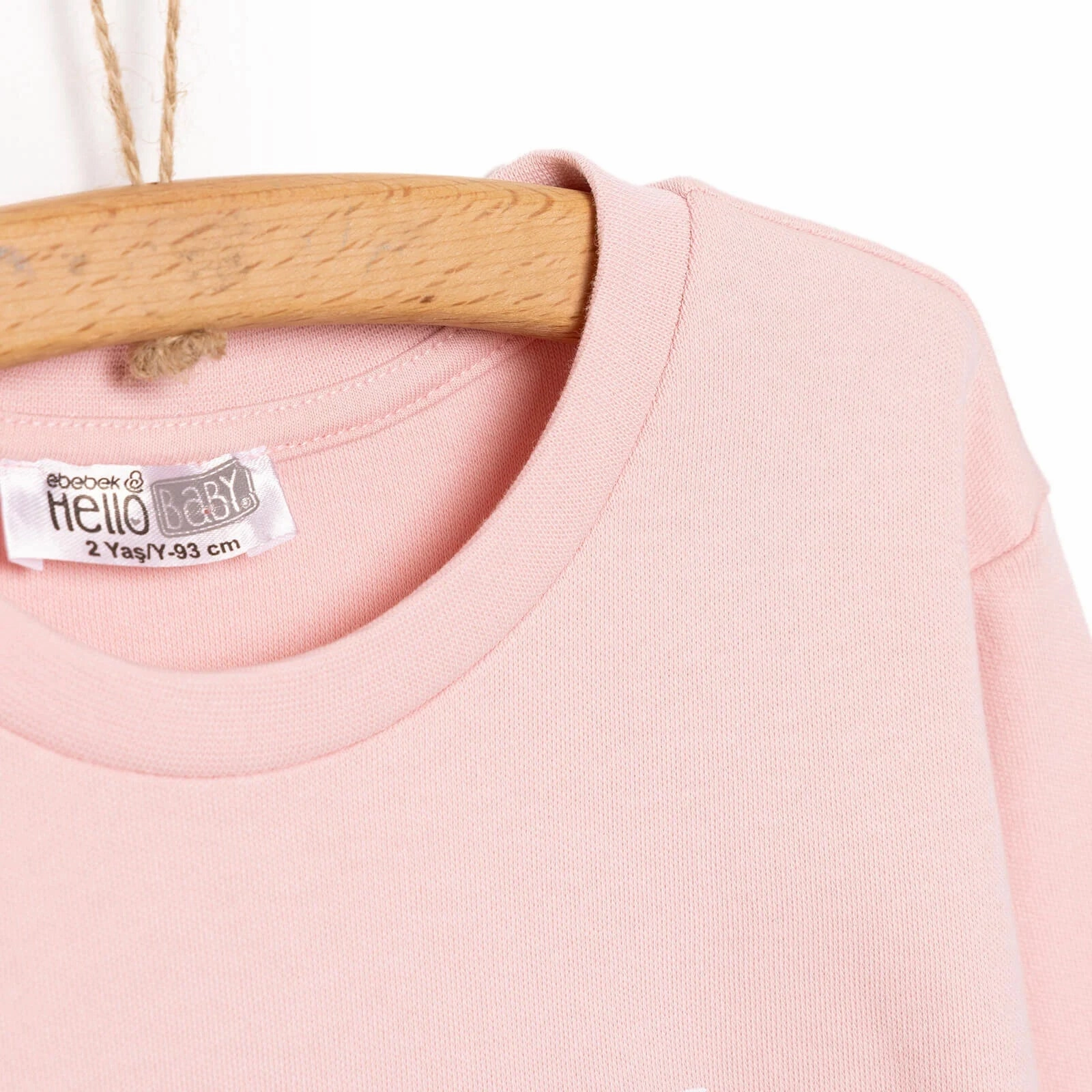 HelloBaby Baby Girl Sweatshirt Footless Bottom - Powder