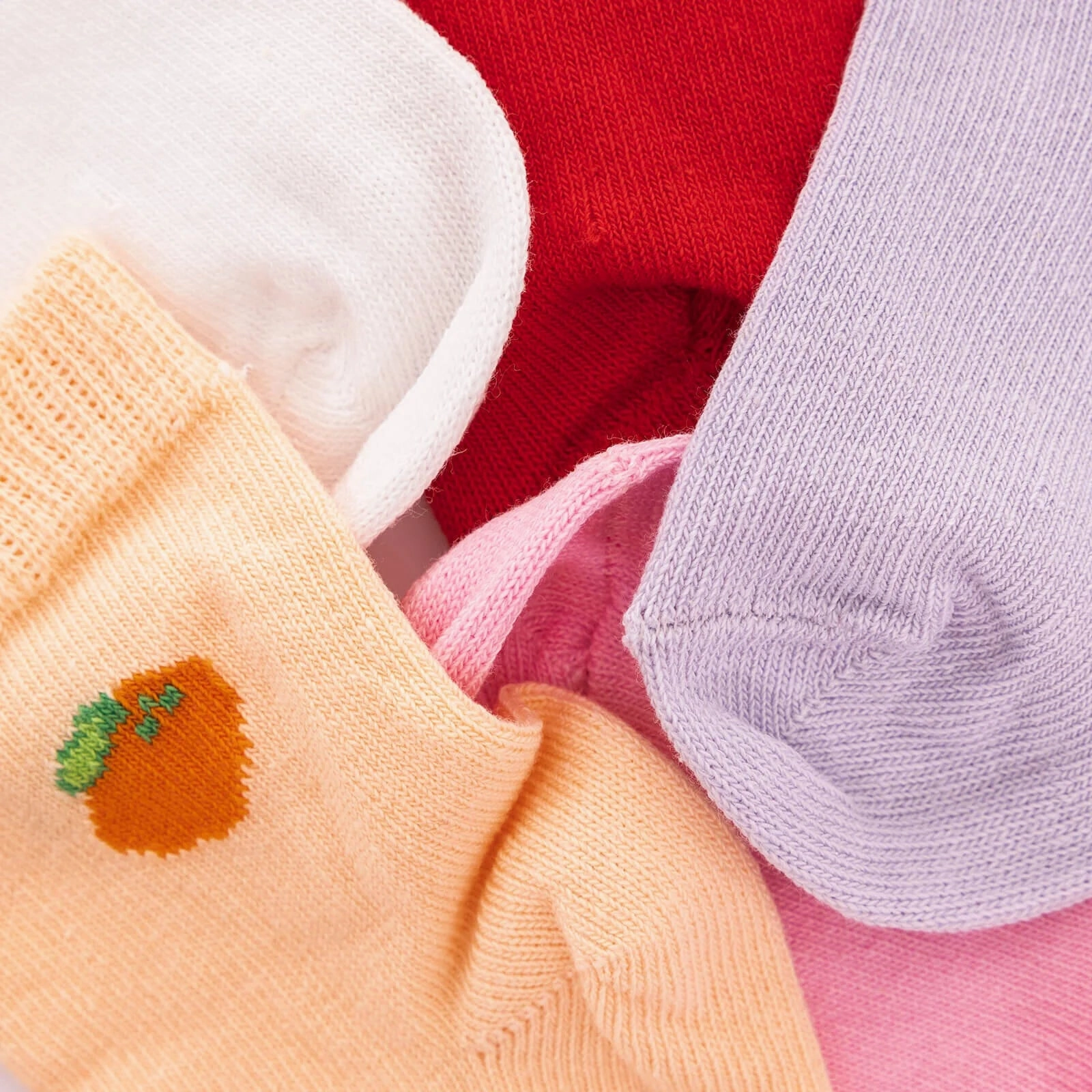 HelloBaby Pack of 5 Socks - Red
