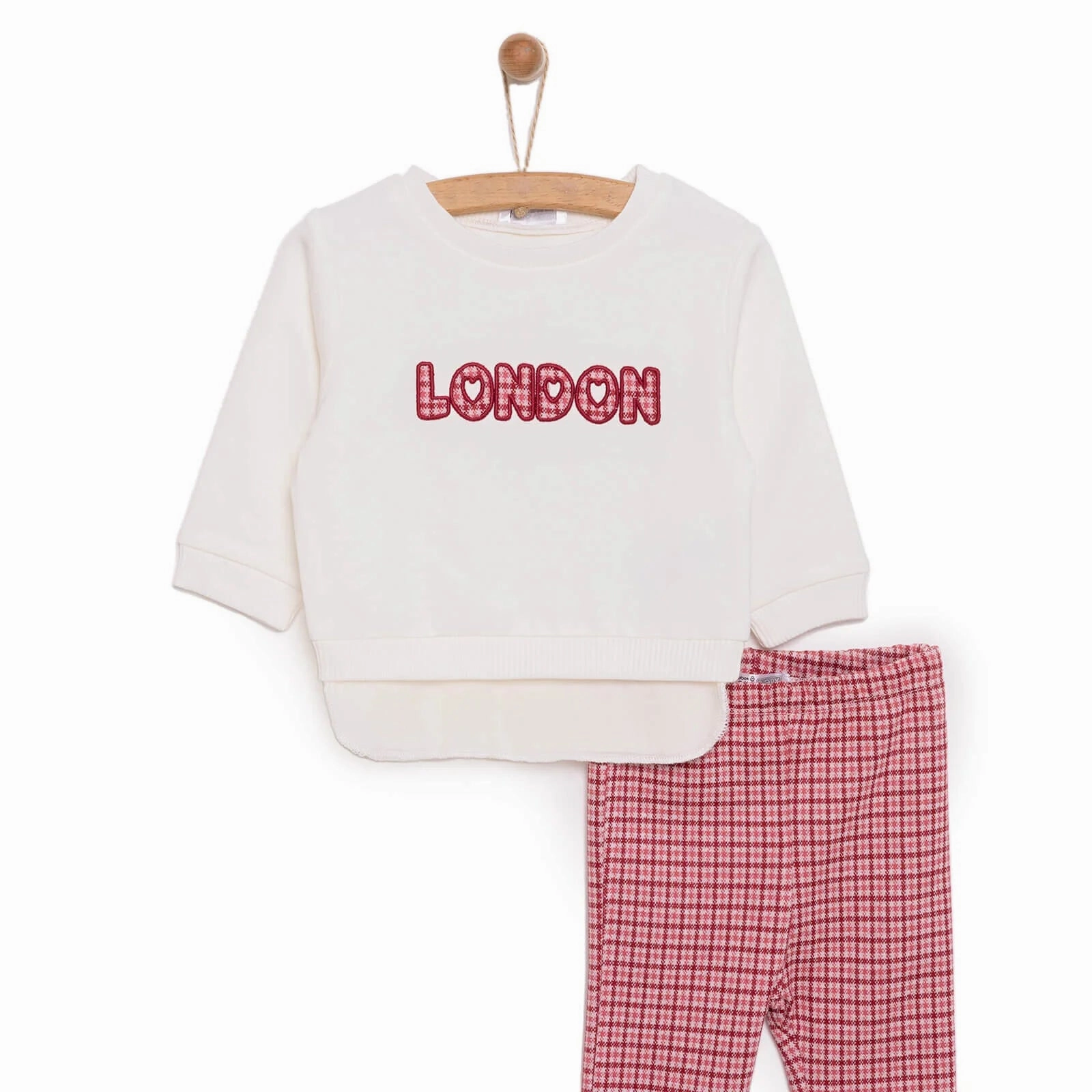 HelloBaby Sweatshirt Footless Bottom - Ecru