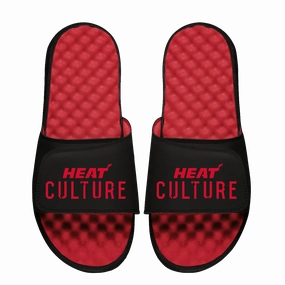 Islide HEAT Culture: Blood Red Wordmark Sandals