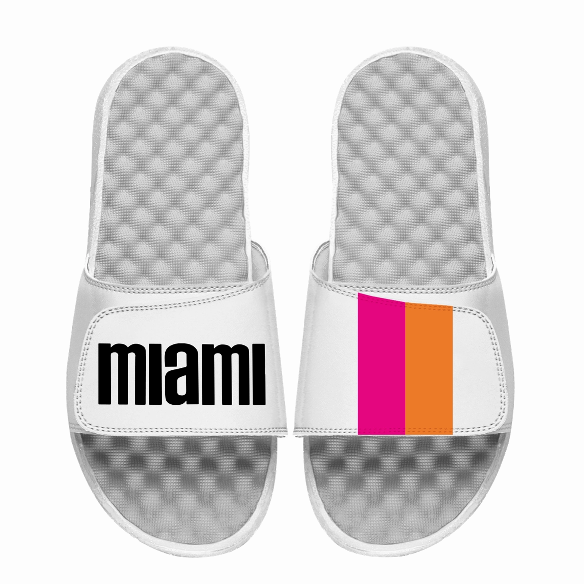 Islide Miami Floridians White Sandals