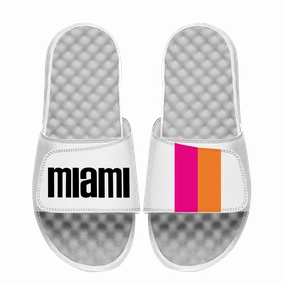 Islide Miami Floridians White Sandals