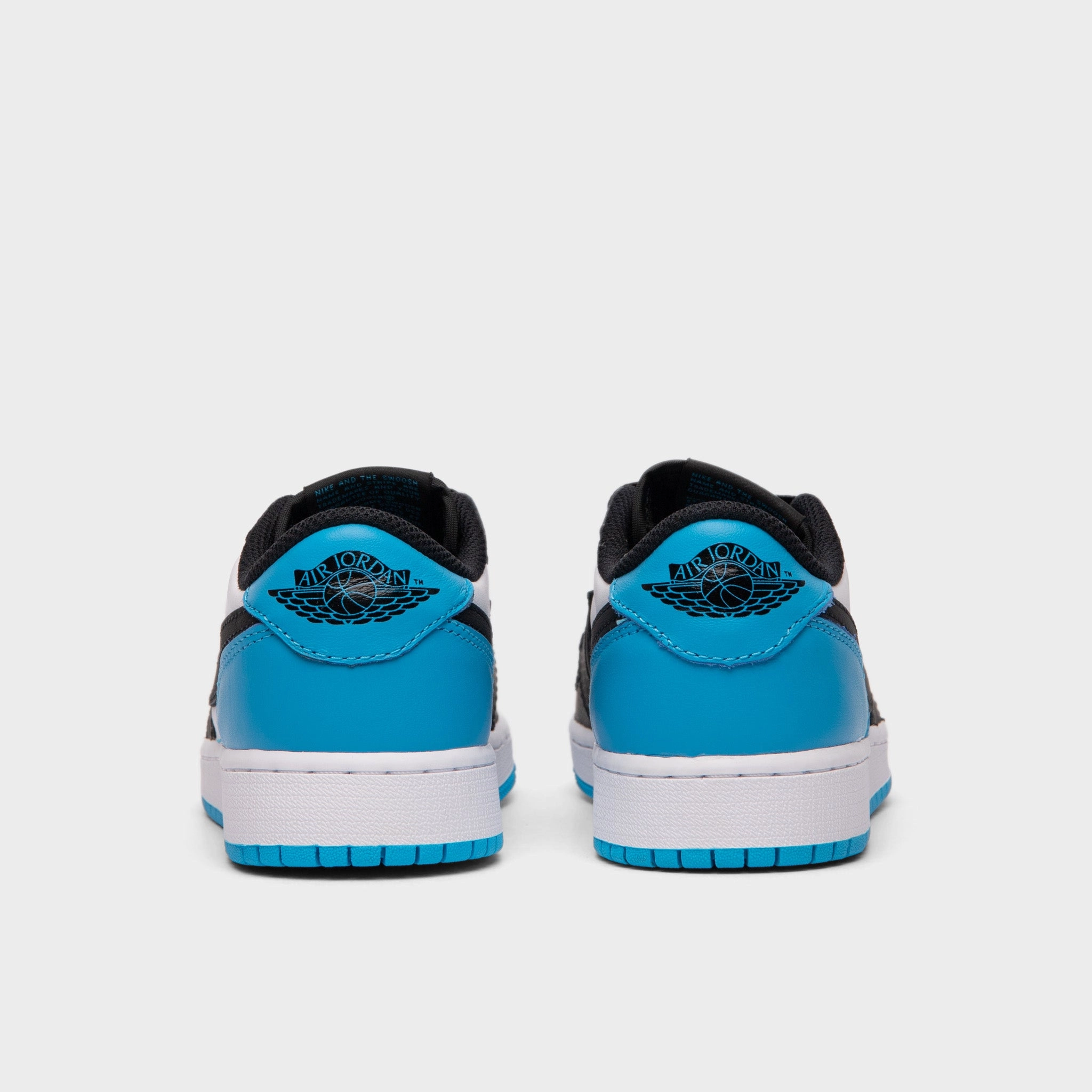 Jordan 1 Low OG GS White / Dk Powder Blue - Black