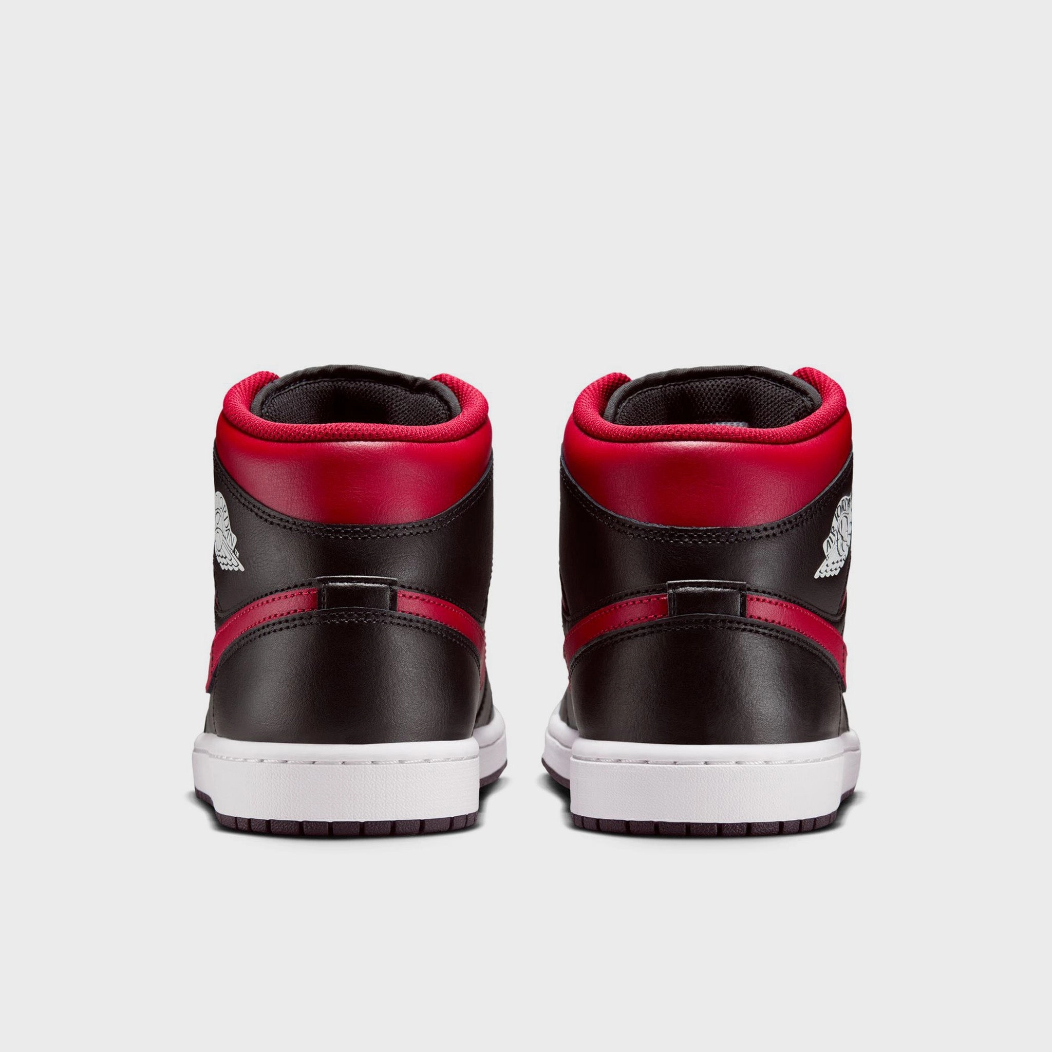 Jordan 1 Mid Black / Varsity Red - Summit White