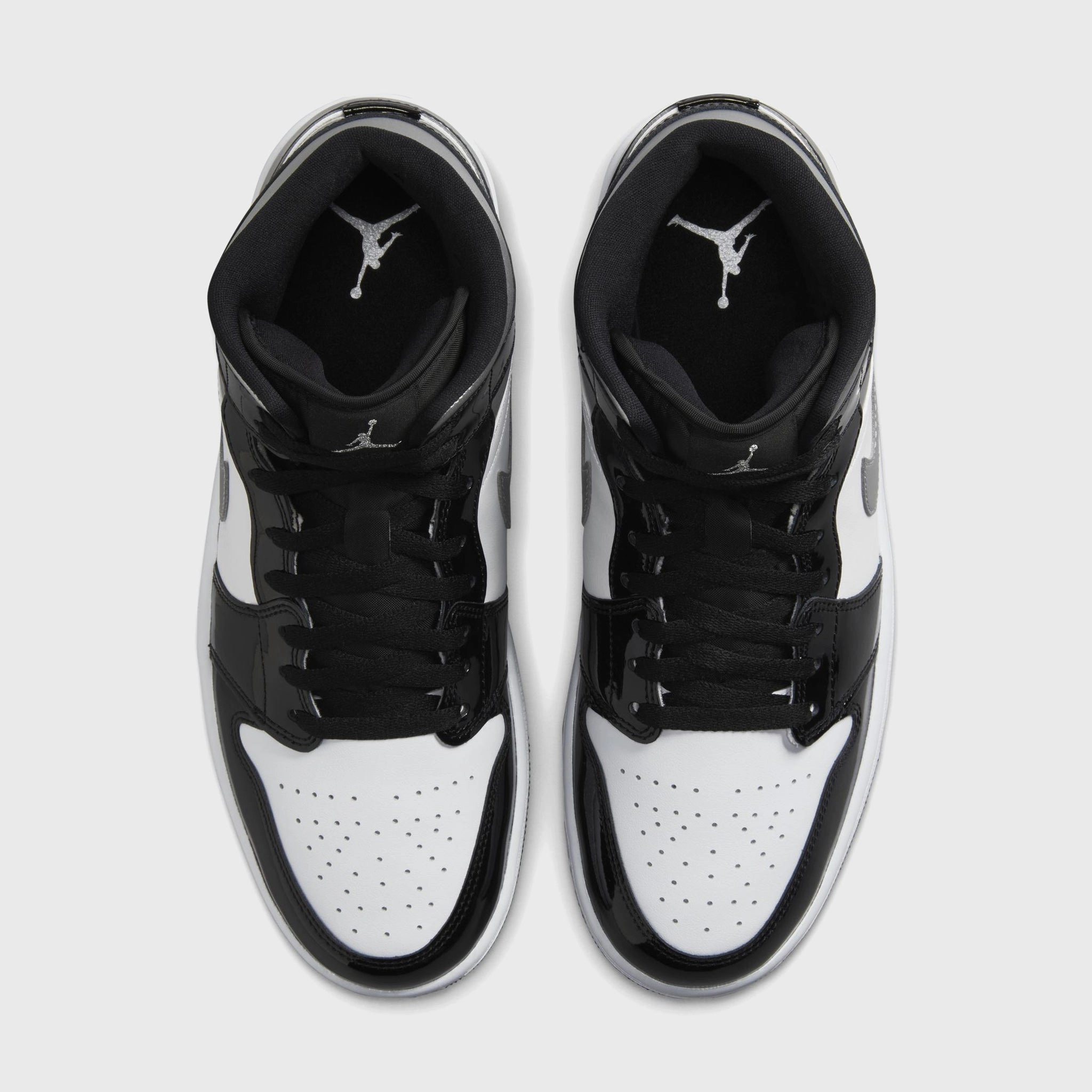 Jordan 1 Mid SE Black / Metallic Silver - White