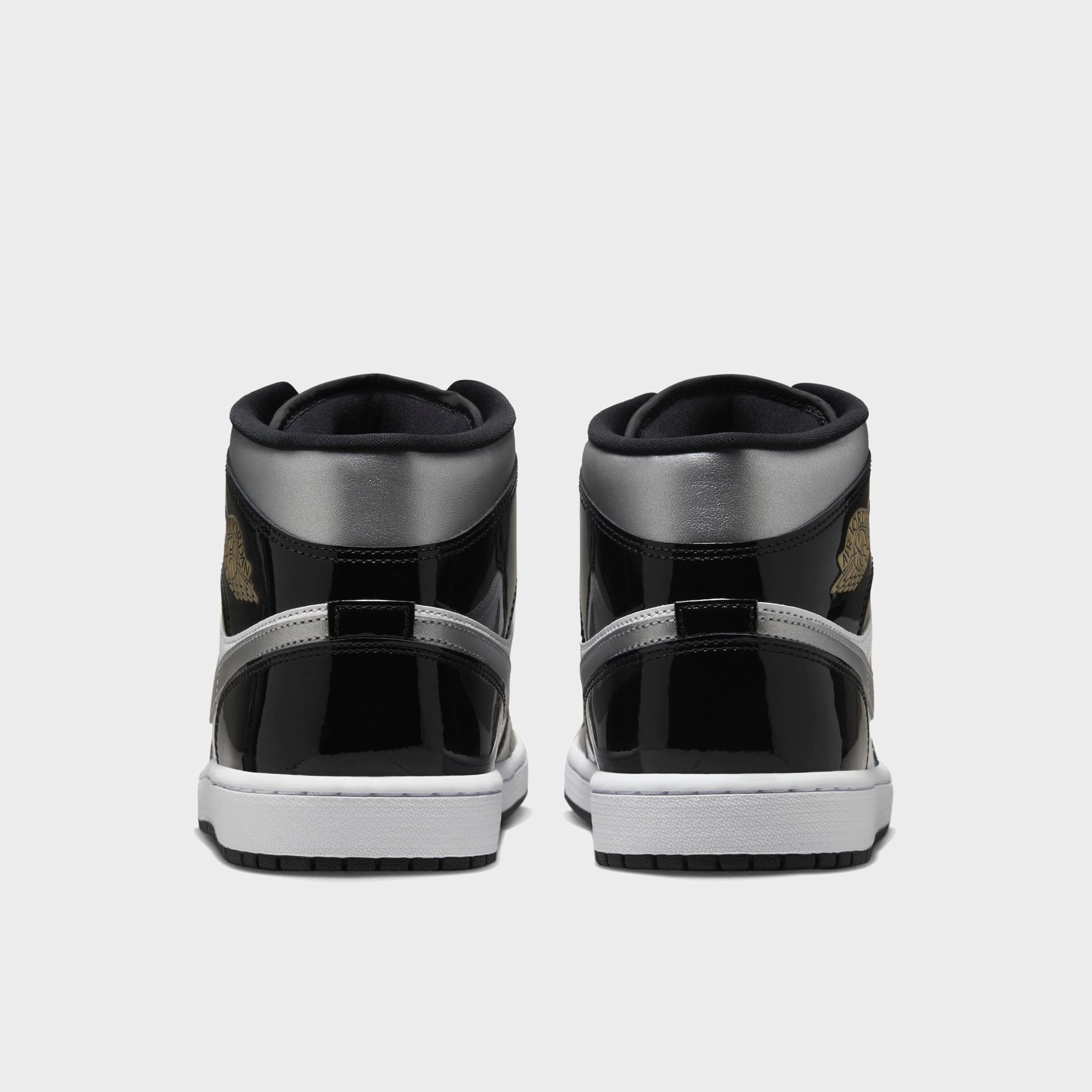Jordan 1 Mid SE Black / Metallic Silver - White