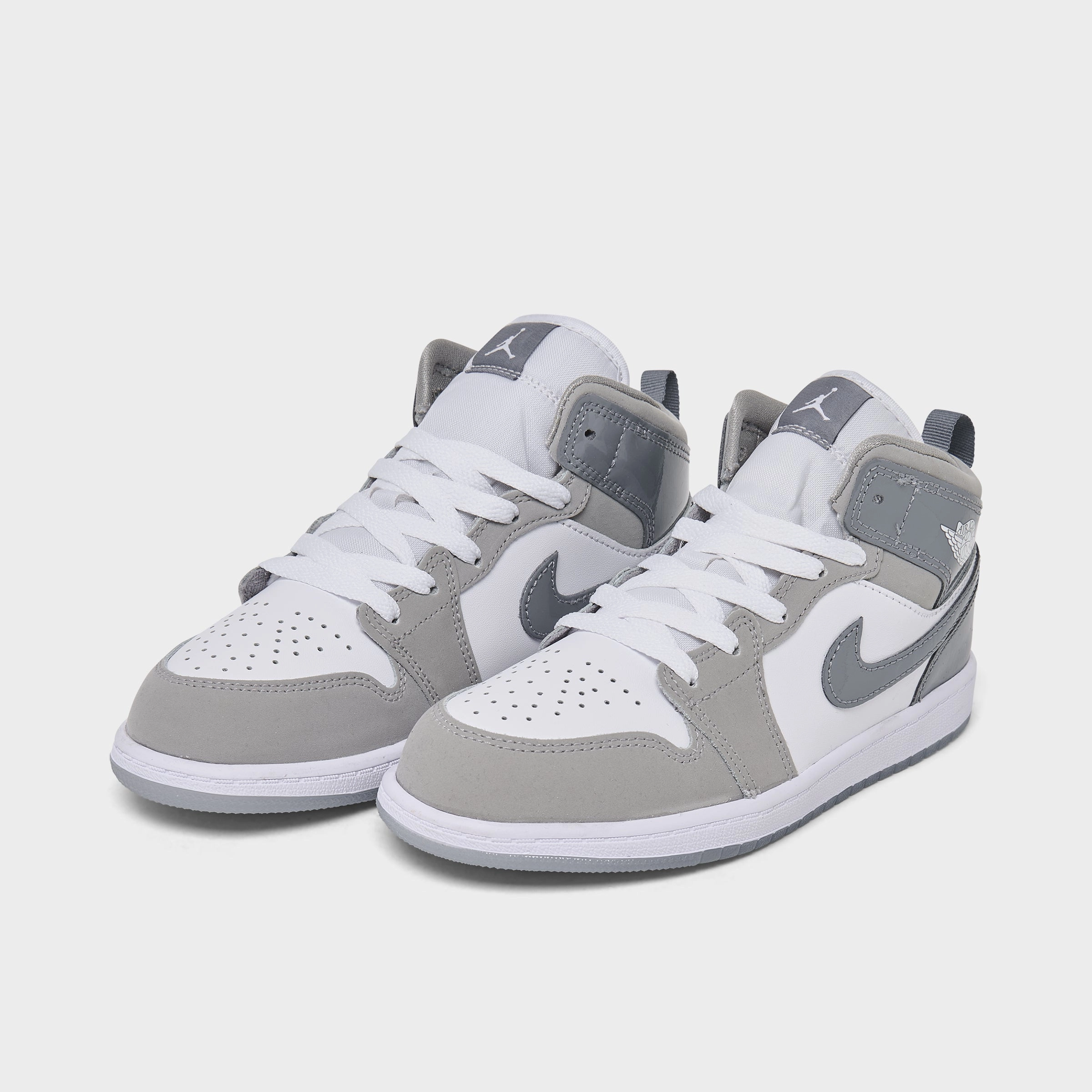 Jordan 1 Mid SE PS White / Cool Grey - Medium Grey