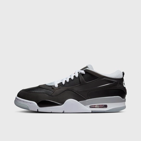 Jordan 4 RM PRM Black / Fire Red - Wolf Grey