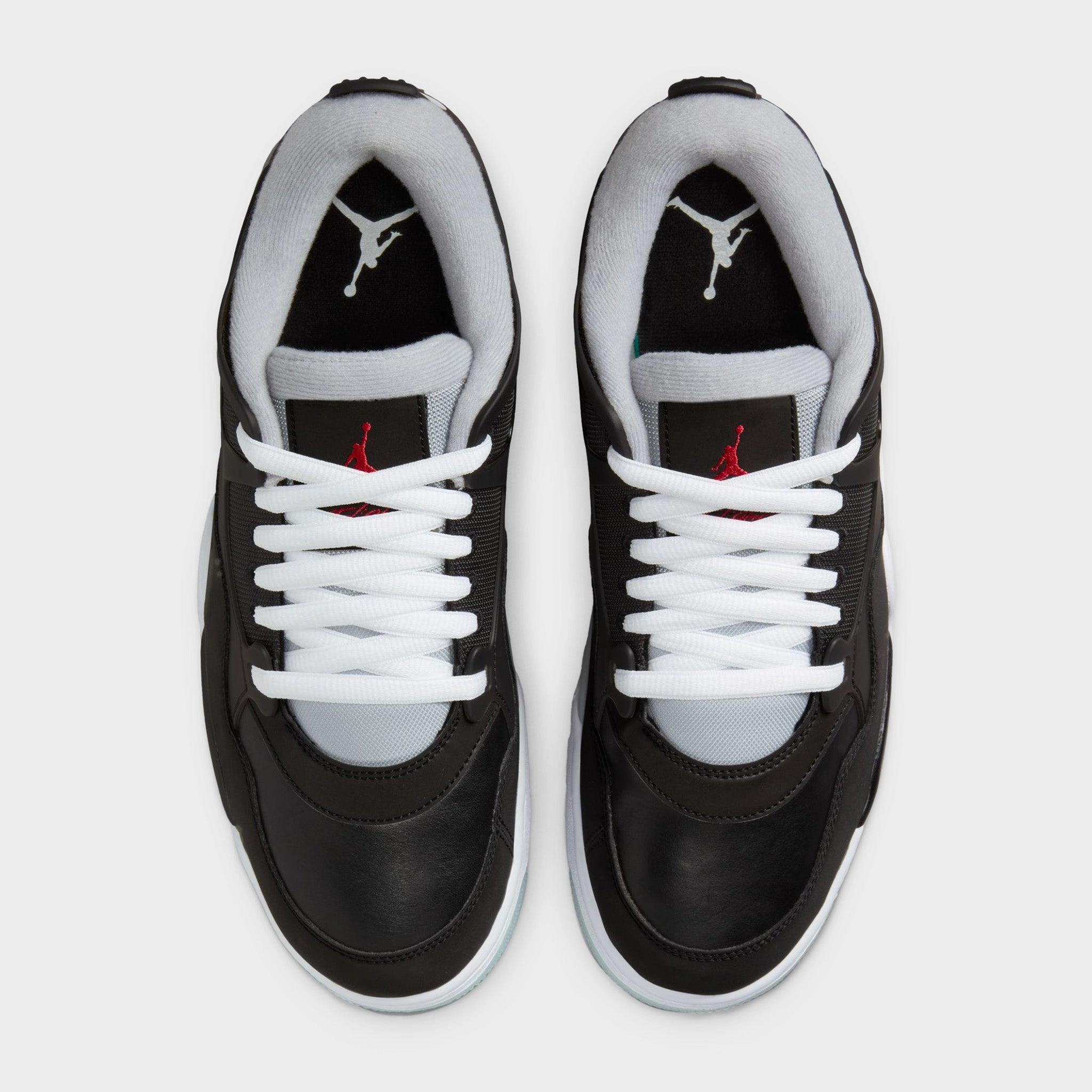 Jordan 4 RM PRM Black / Fire Red - Wolf Grey