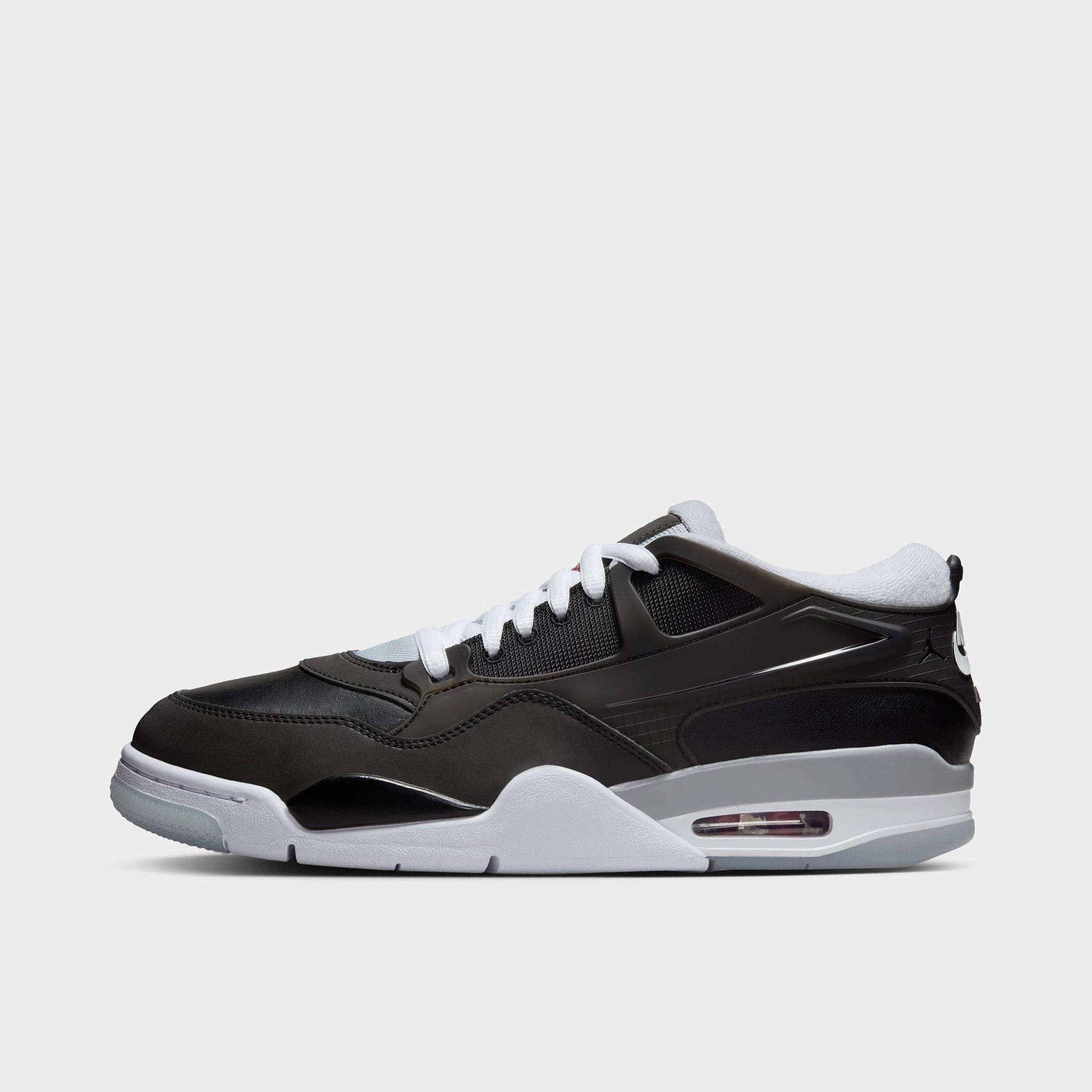 Jordan 4 RM PRM Black / Fire Red - Wolf Grey
