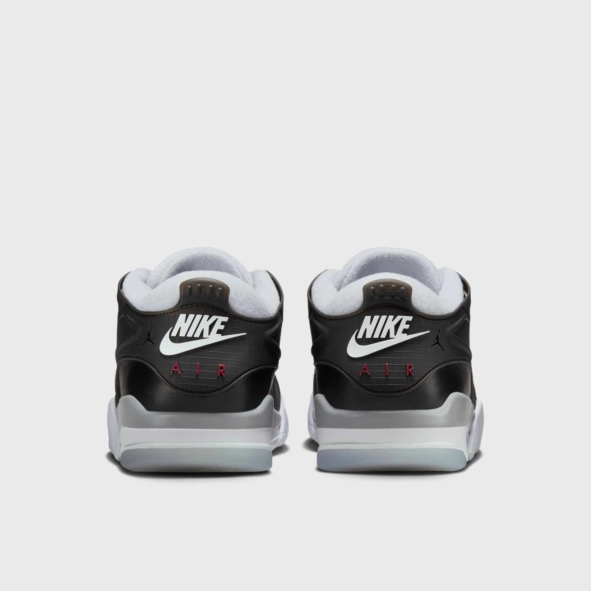 Jordan 4 RM PRM Black / Fire Red - Wolf Grey