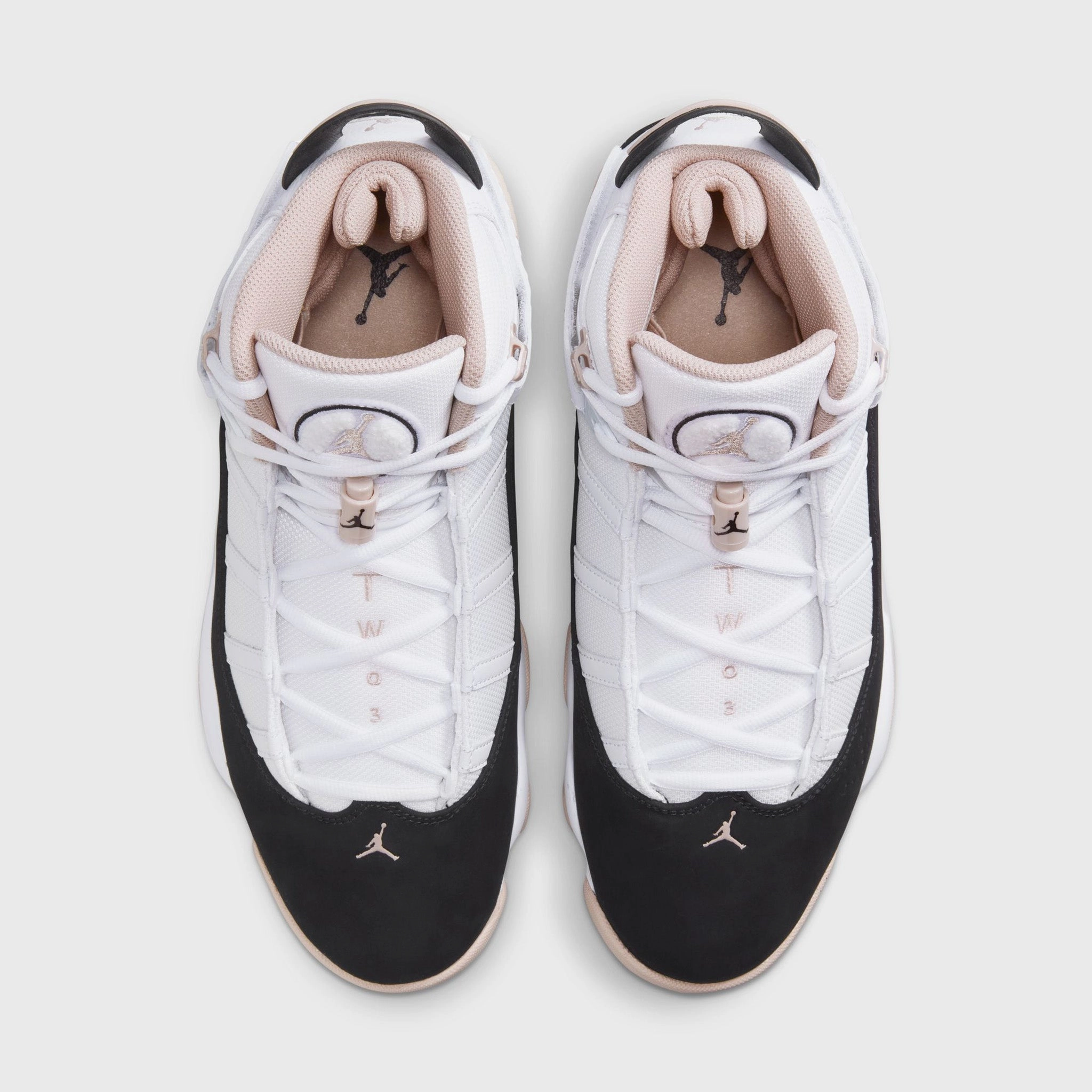 Jordan 6 Rings White / Black - Fossil Stone
