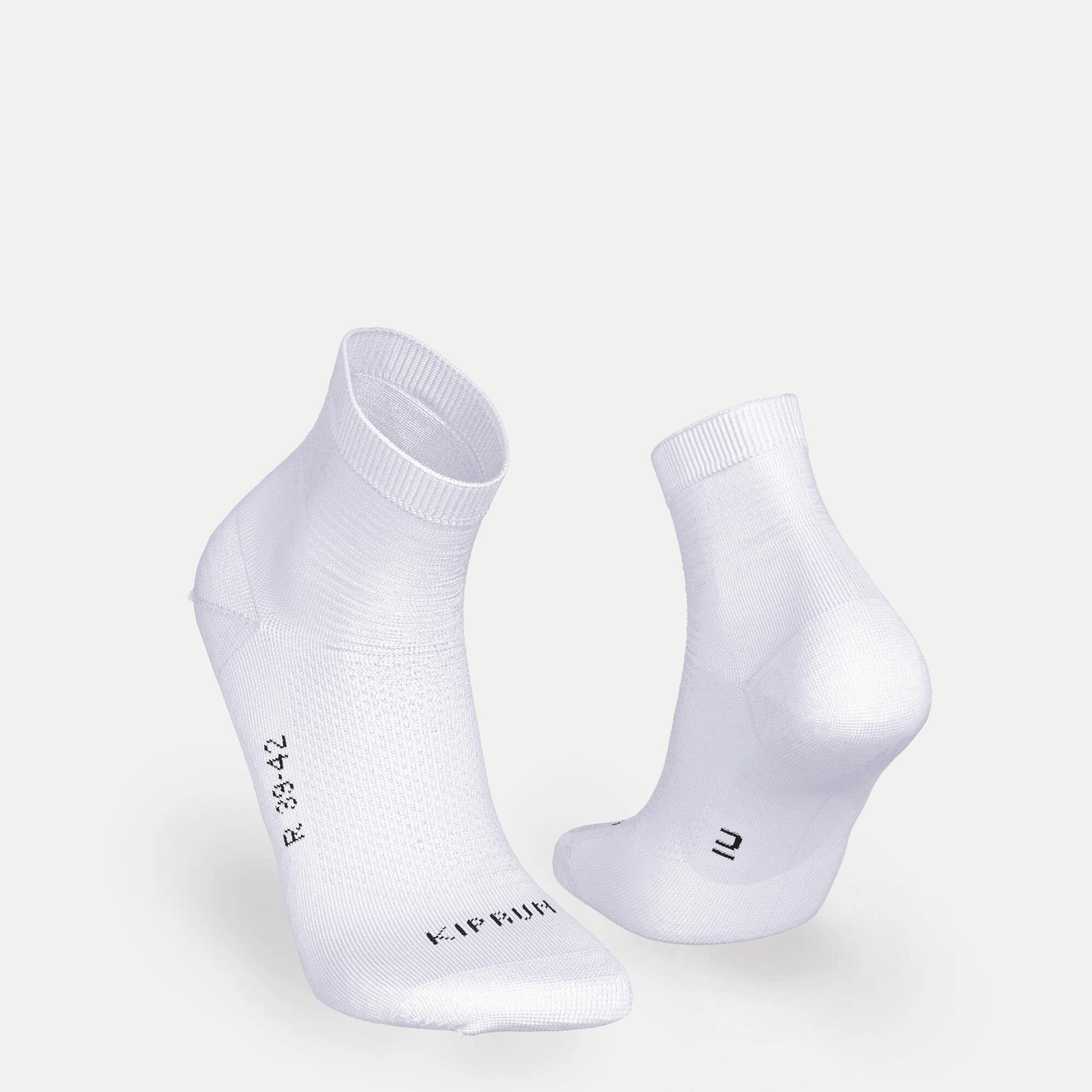 Kiprun Run 500 Thin Breathable Mid Socks 2-Pack