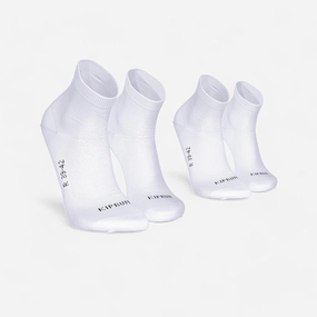 Kiprun Run 500 Thin Breathable Mid Socks 2-Pack