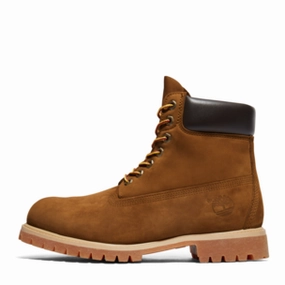 Men's Timberland 6-inch Premium Boots - RUST NUBUCK