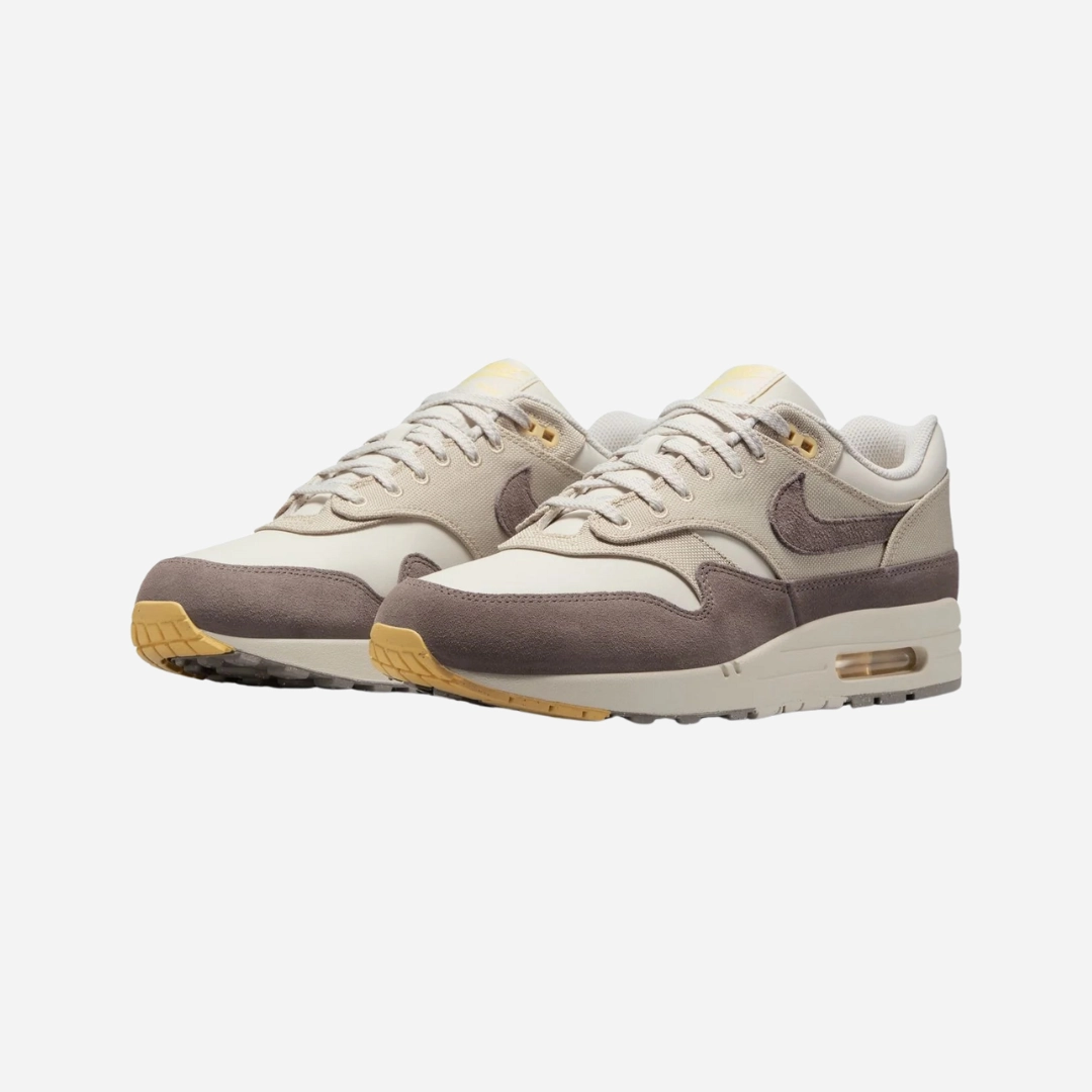 mens nike air max 1 prem (light bone/cave stone)