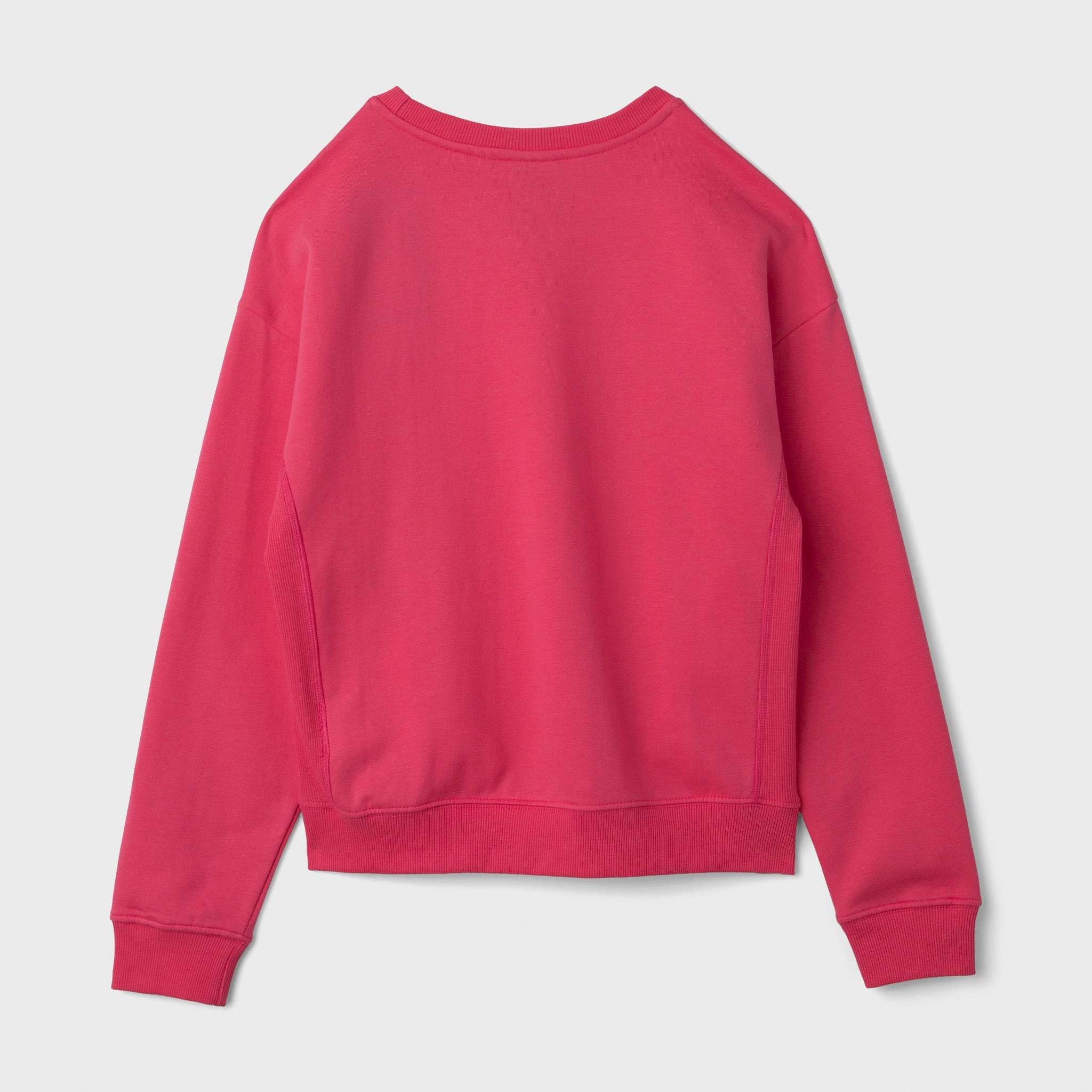 New Balance Junior Girls' Boxy Ribbed Crewneck / Dragon Berry