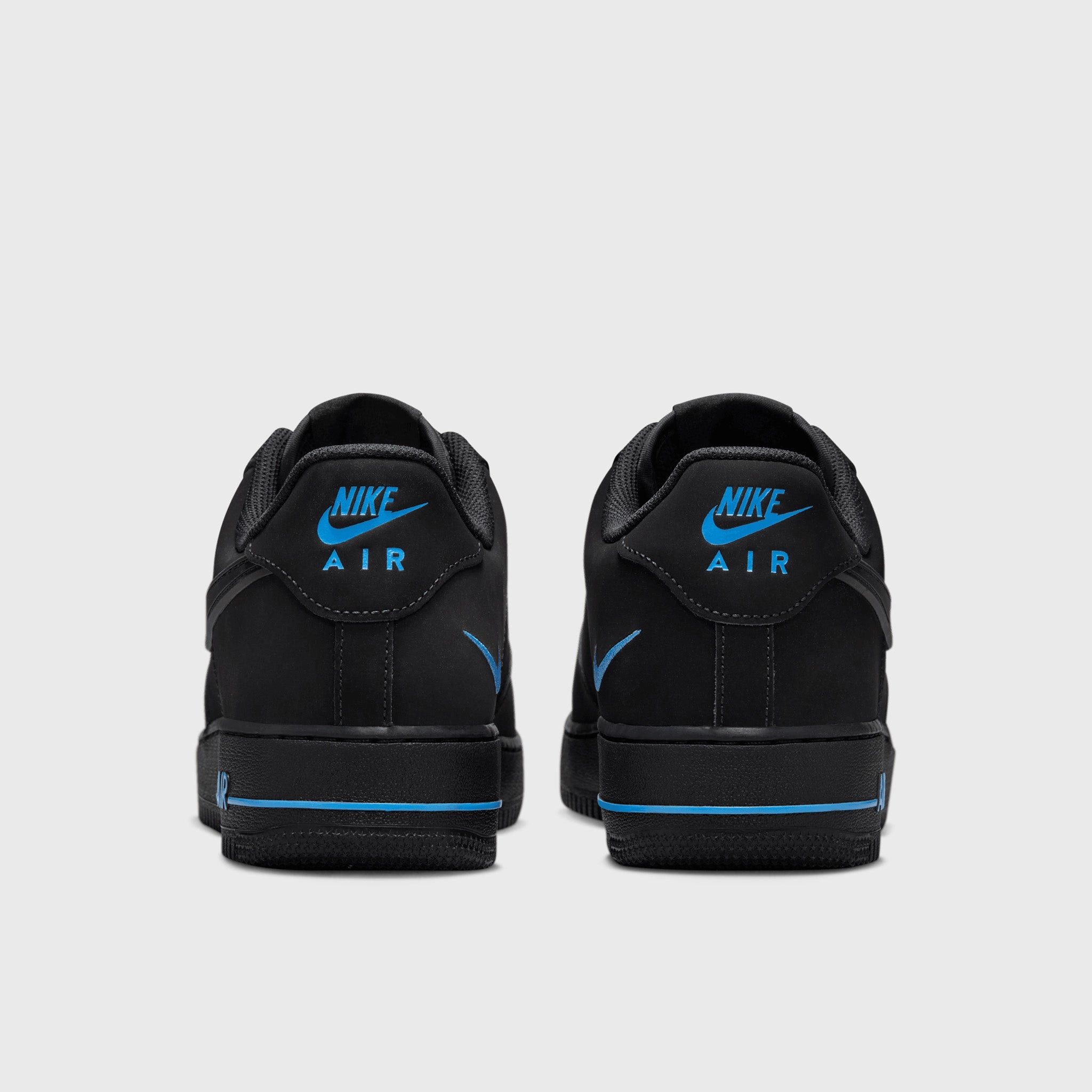 Nike Air Force 1 '07 Black / Black - University Blue