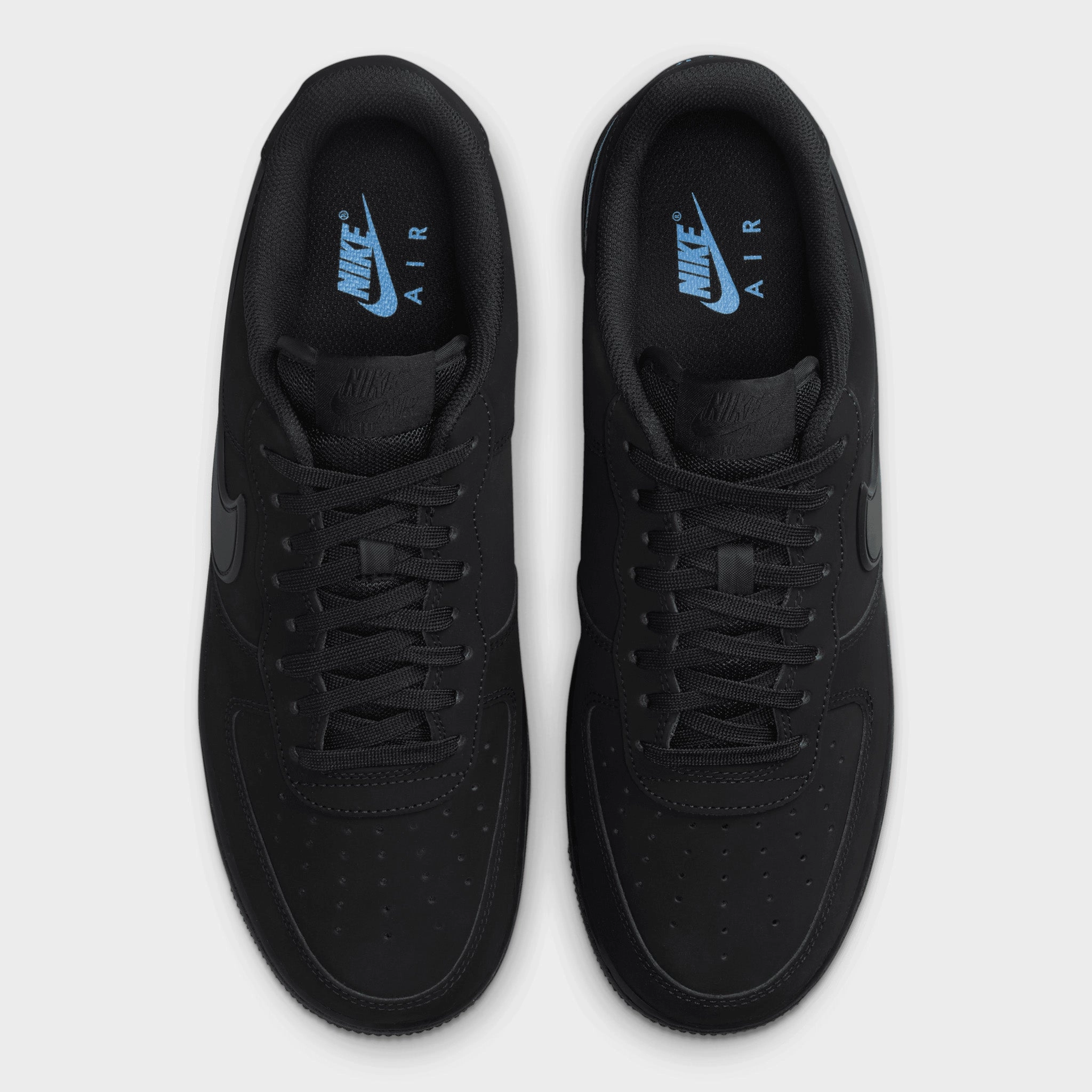 Nike Air Force 1 '07 Black / Black - University Blue