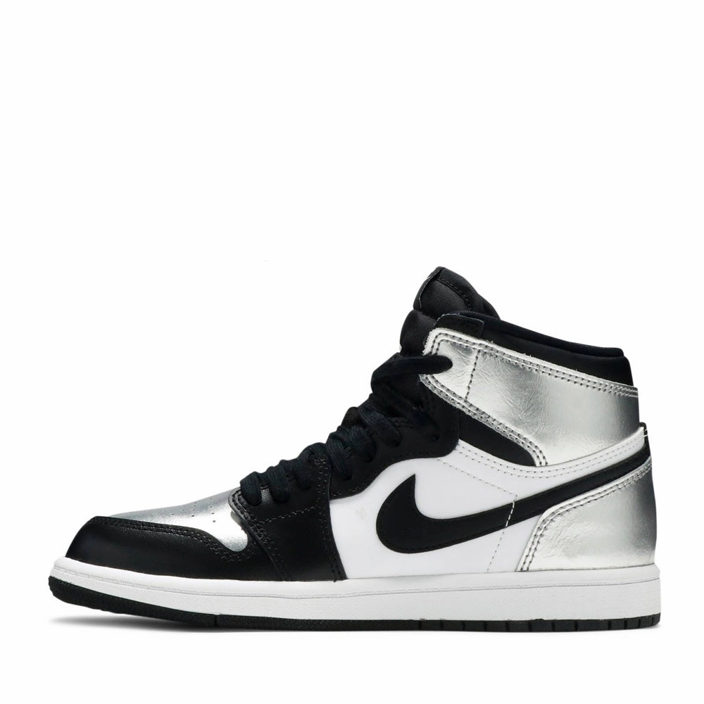 NIKE AIR JORDAN1 HIGH SILVER TOE PRESCHOOL -