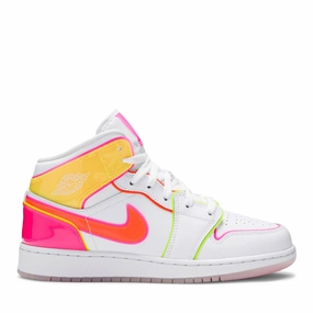 NIKE AIR JORDAN1 MID GS EDGE GLOW
