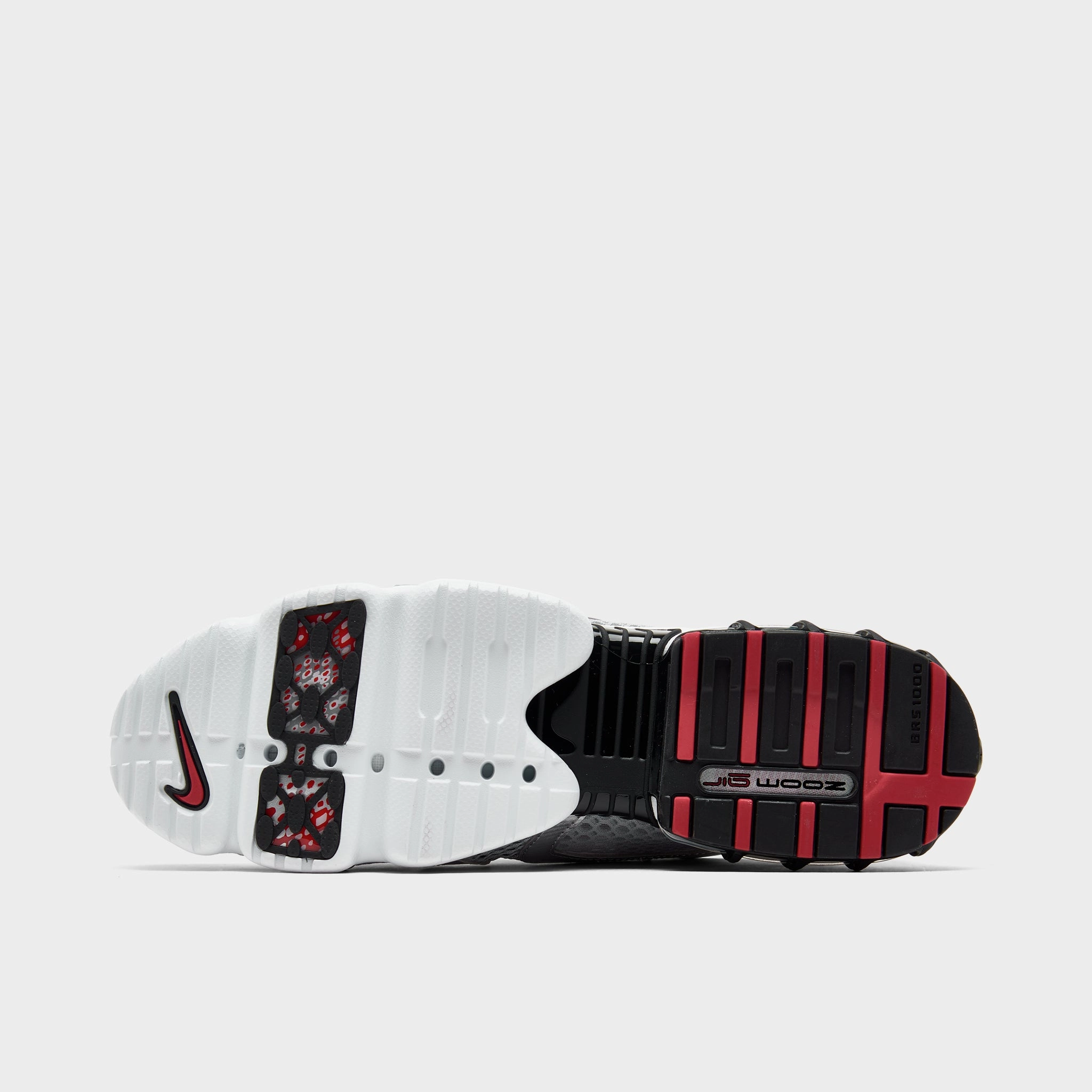 Nike Air Zoom Spiridon Cage 2 TRK3 Light Smoke Grey / Metallic Silver - Cardinal Red
