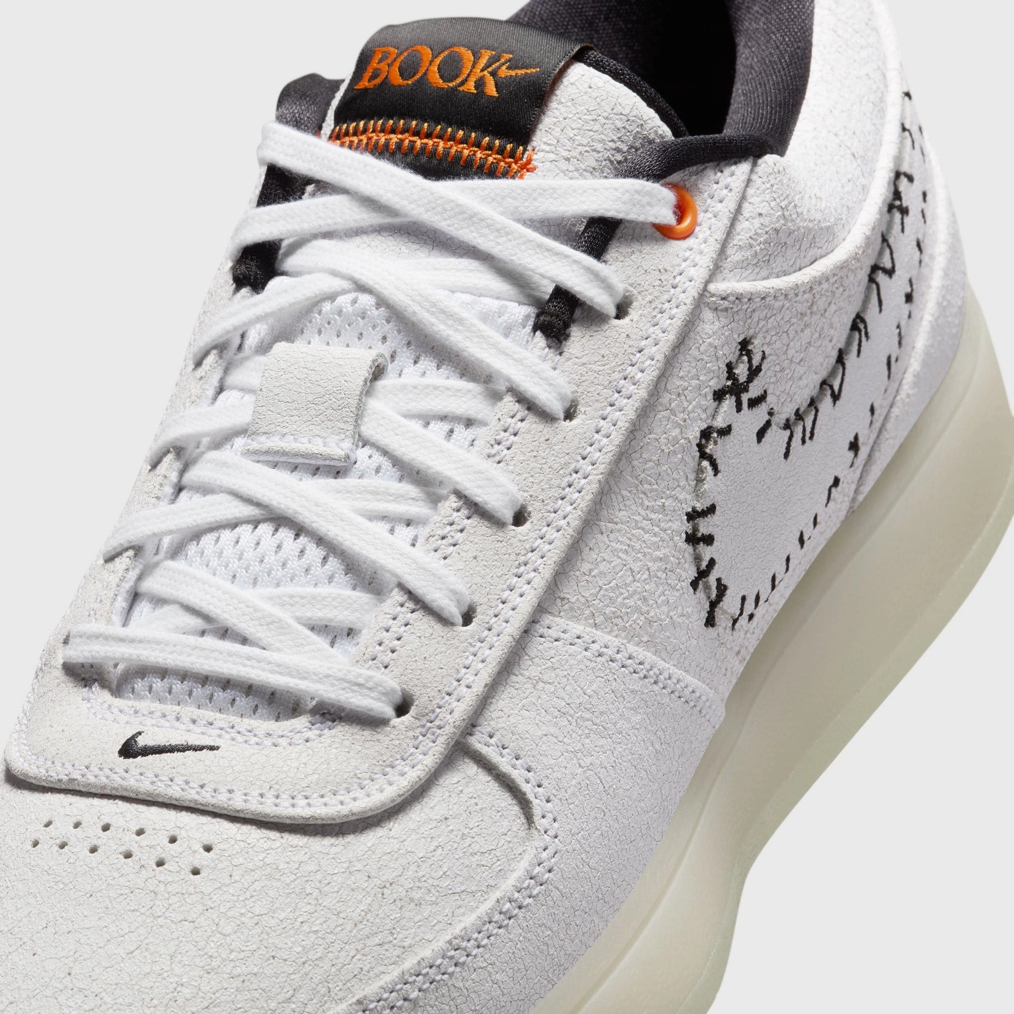 Nike Book 1 White / White - Clay Orange