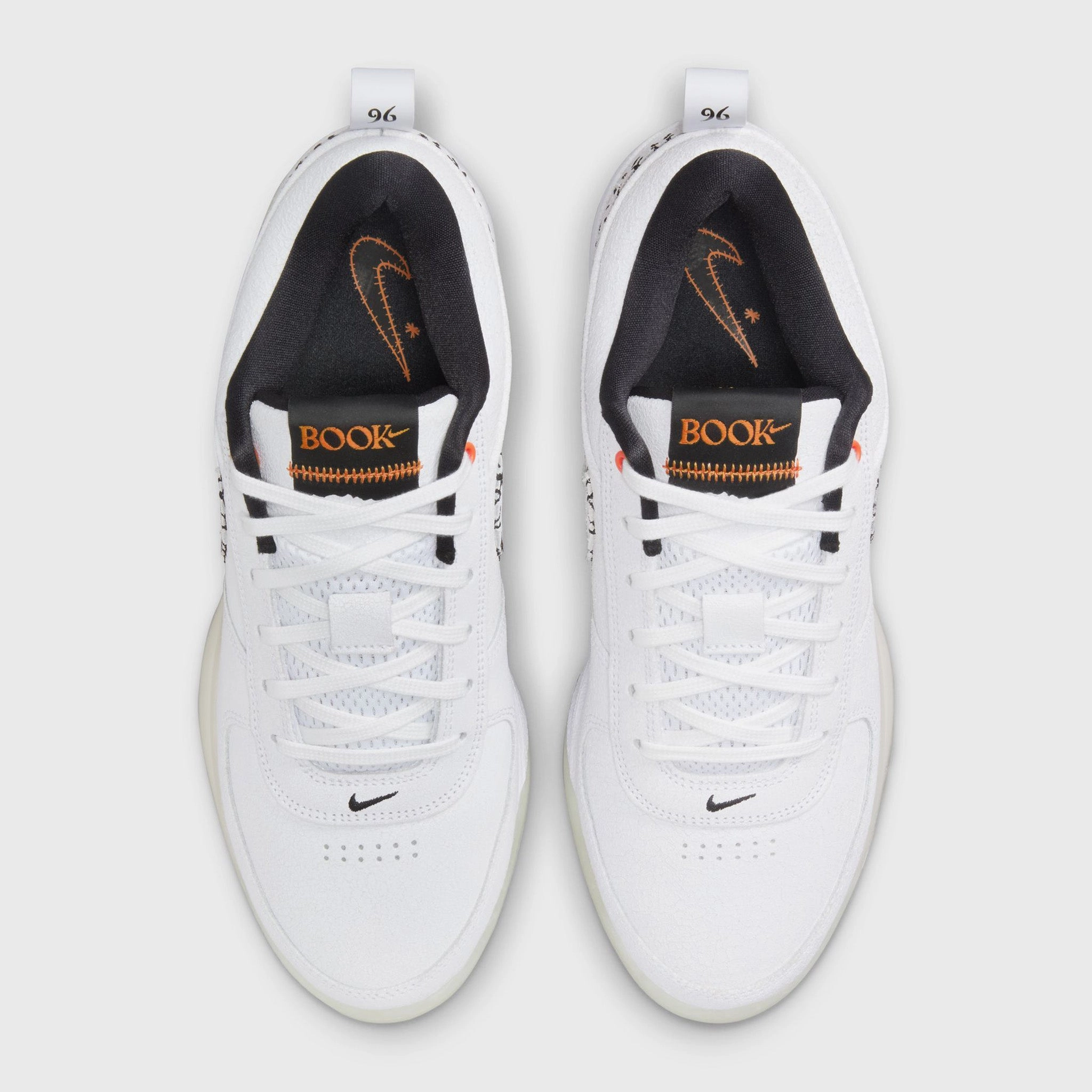 Nike Book 1 White / White - Clay Orange