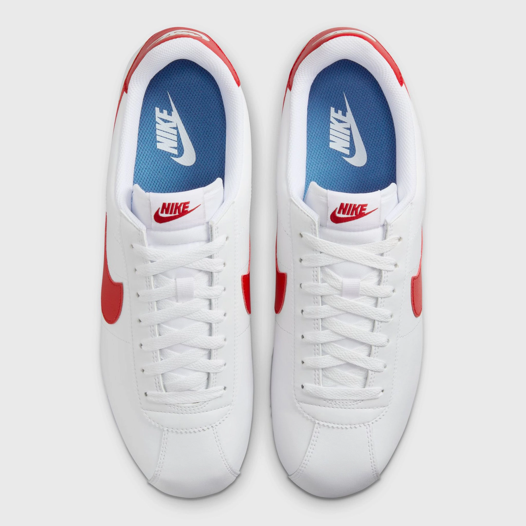 Nike Cortez White / Varsity Red - Varsity Blue
