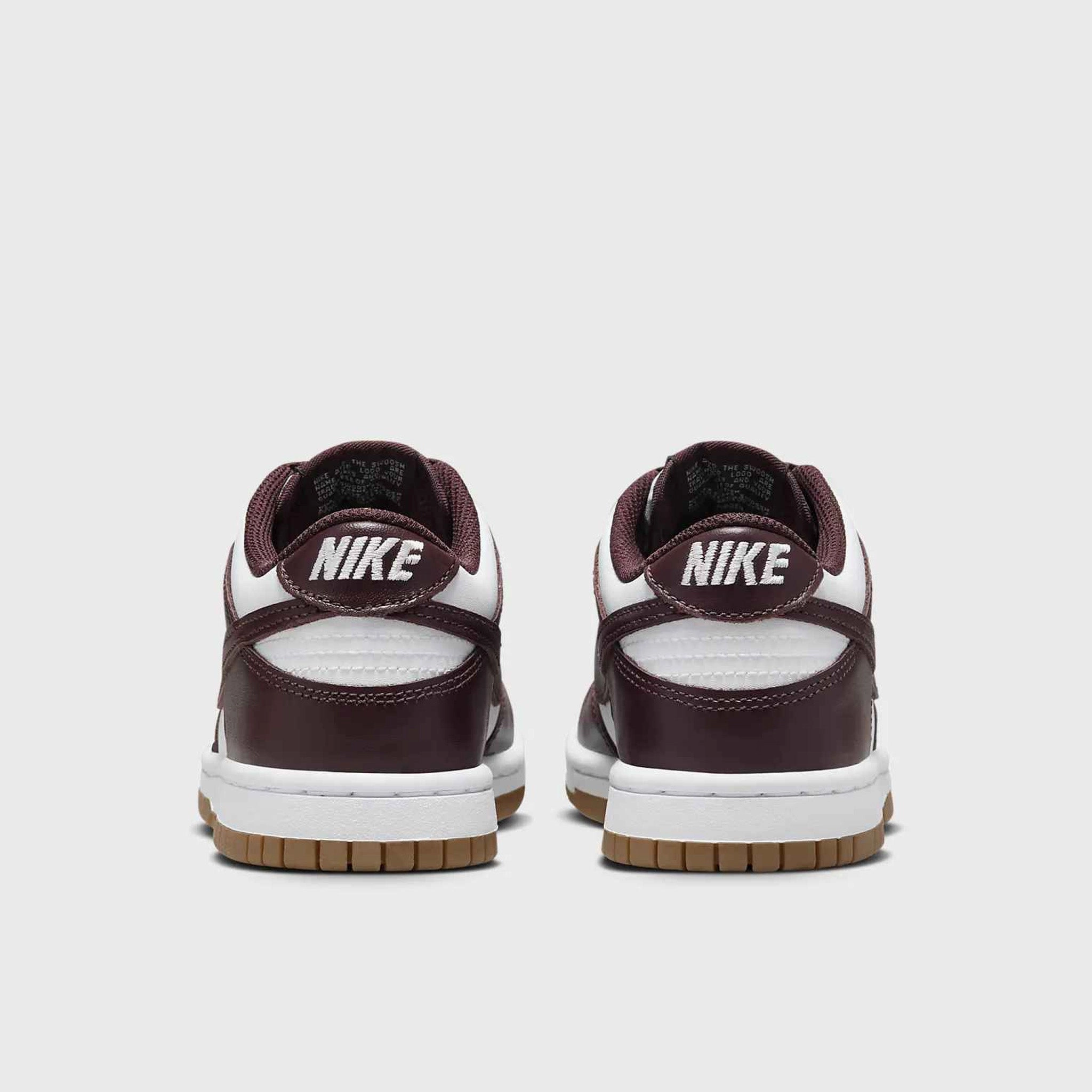 Nike Dunk Low GS White / Burgundy Crush - Gum Light Brown