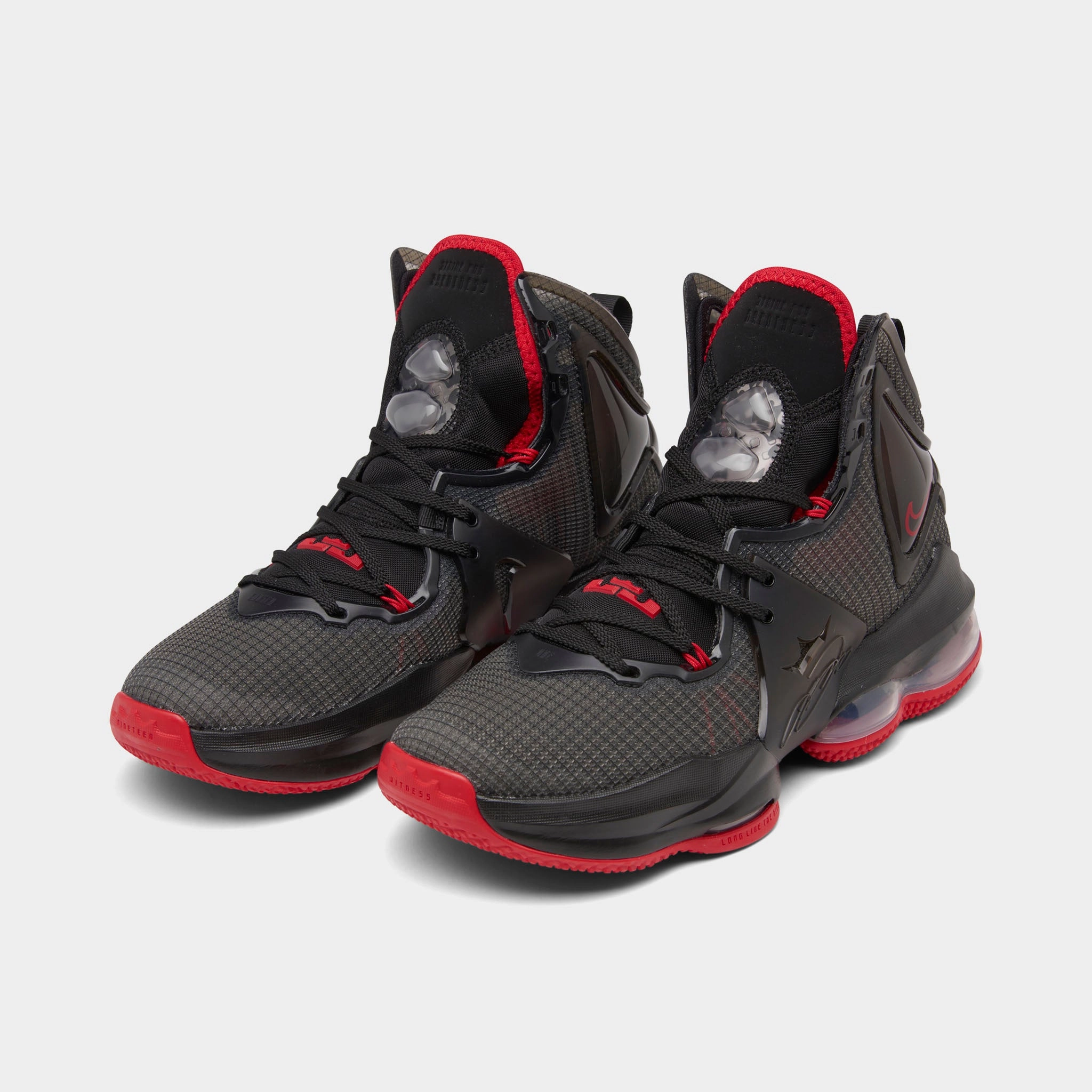 Nike LeBron 19 GS Black / Black - University Red