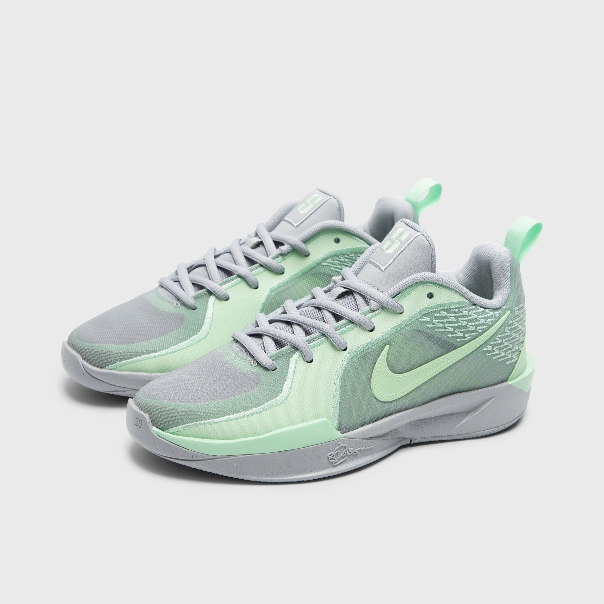 Nike Sabrina 2 GS Light Smoke Grey / Vapor Green - Medium Olive