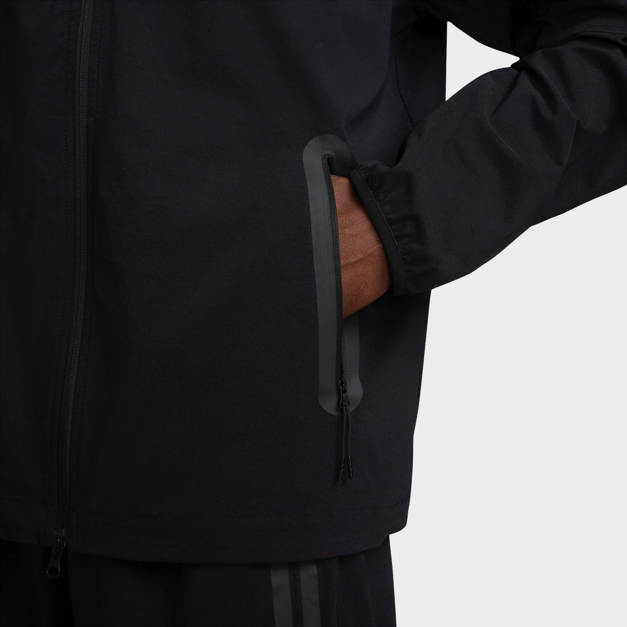 Nike Tech Woven Full Zip Windrunner Jacket Black / Black - Black
