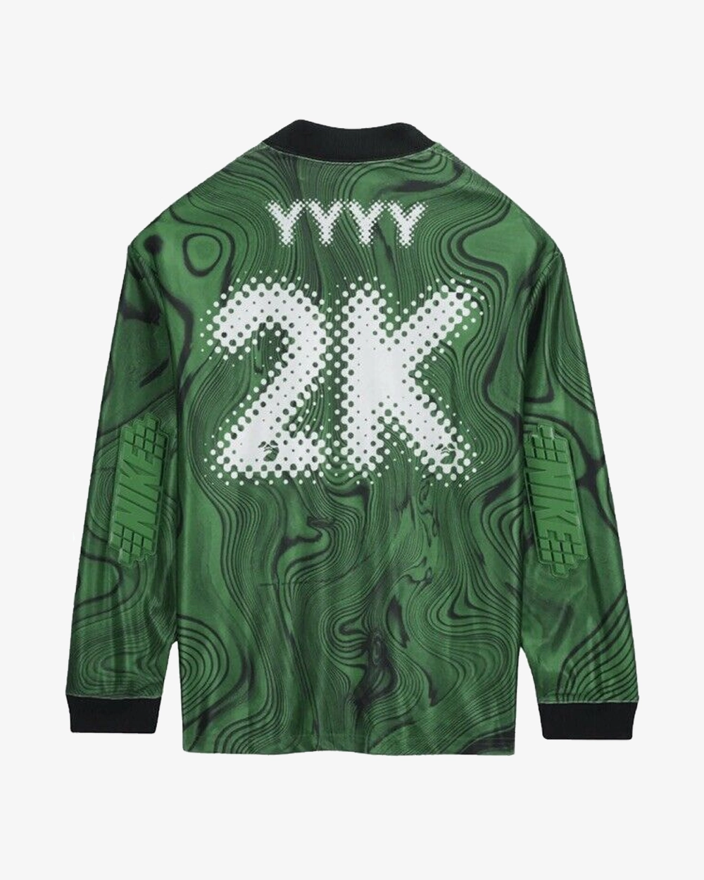 NIKE X OFF WHITE ALLOVER PRINT JERSEY KELLY GREEN (NEW)