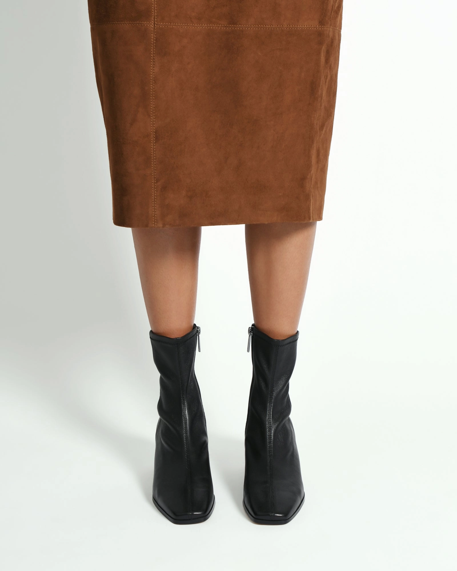 QUINCE MID ANKLE BOOTS BLACK LEATHER
