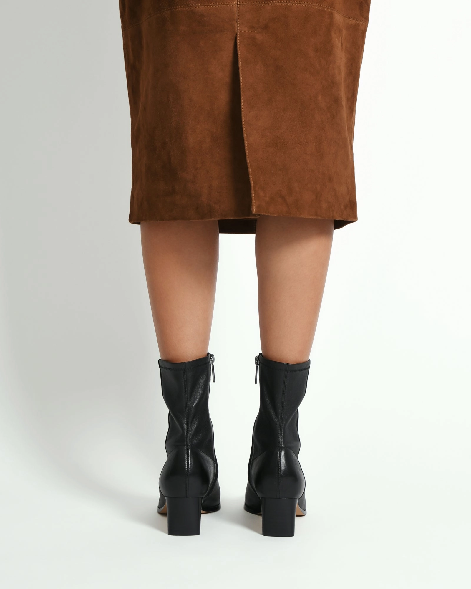 QUINCE MID ANKLE BOOTS BLACK LEATHER
